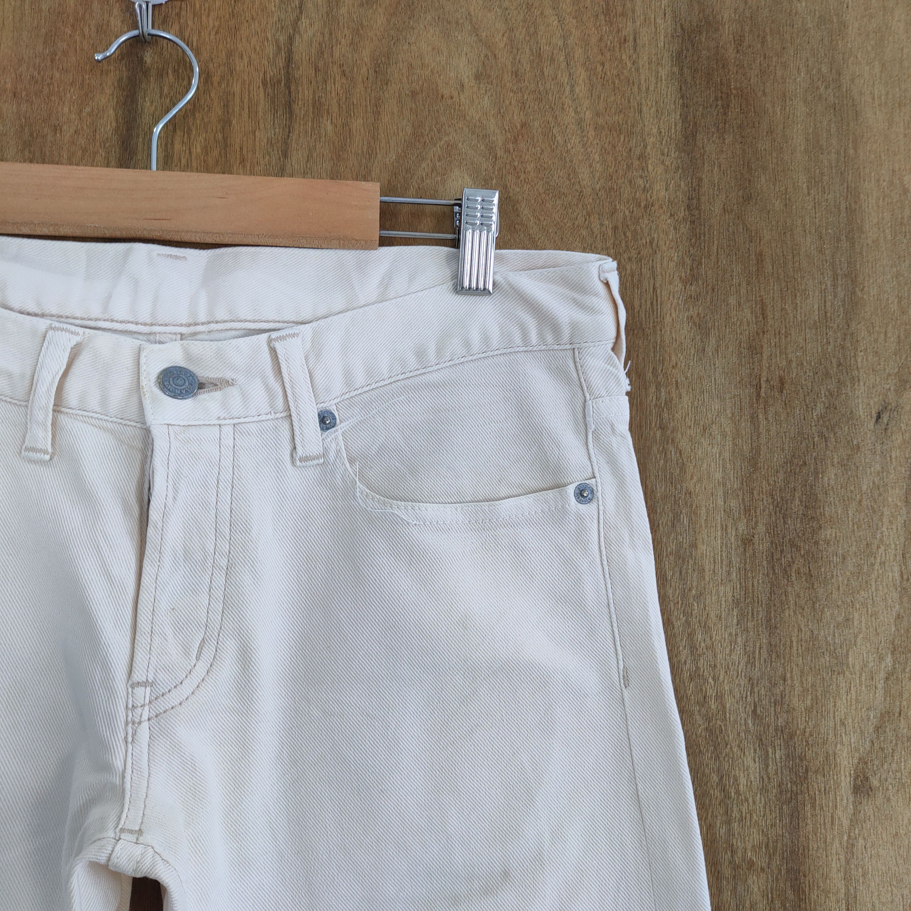 Hysteric Glamour VINTAGE HYSTERIC GLAMOUR SKINNY FADED WHITE JEANS PANTS Size US 32 / EU 48 - 5 Thumbnail