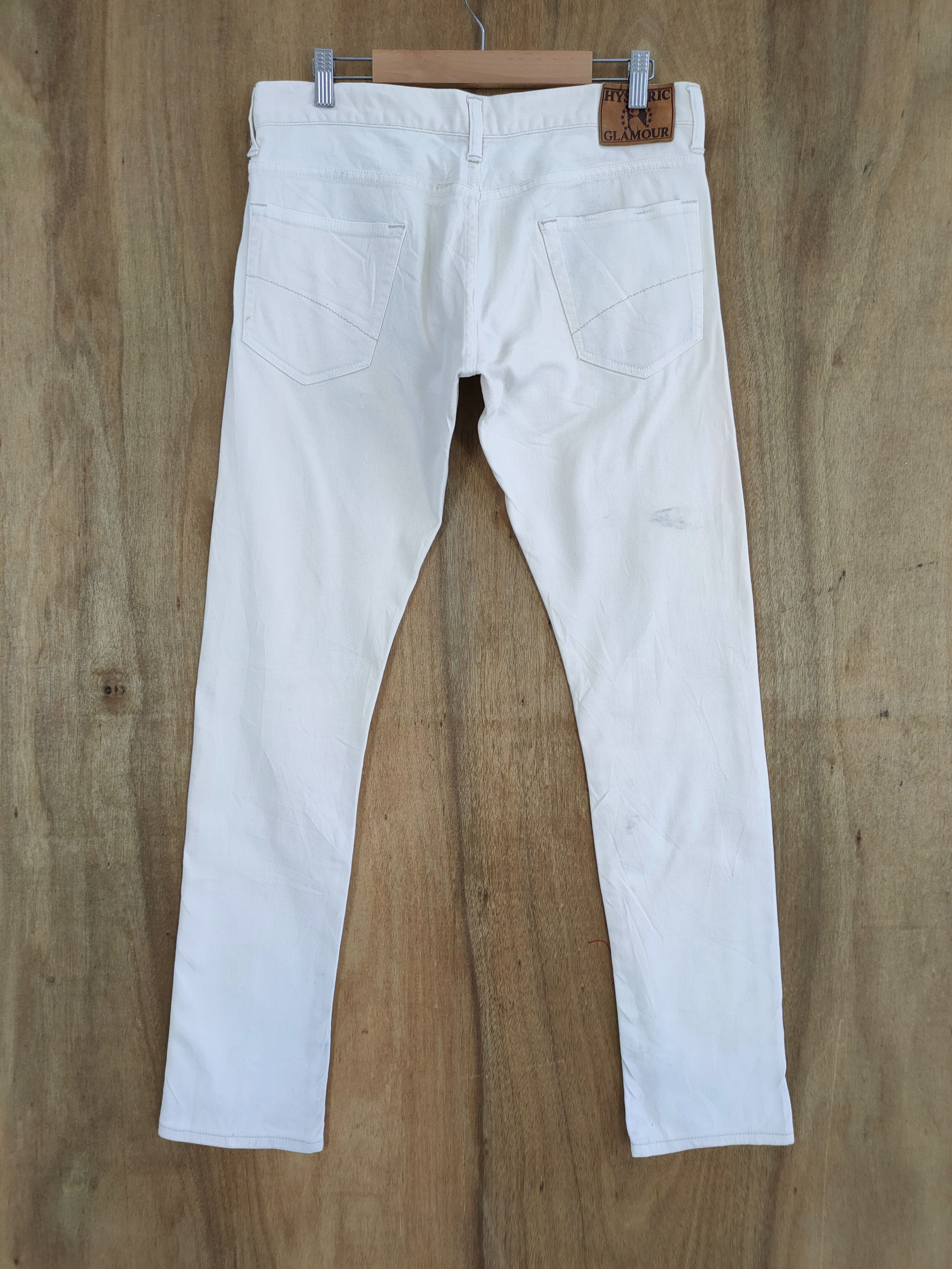 Hysteric Glamour VINTAGE HYSTERIC GLAMOUR SKINNY FADED WHITE JEANS PANTS Size US 32 / EU 48 - 7 Thumbnail