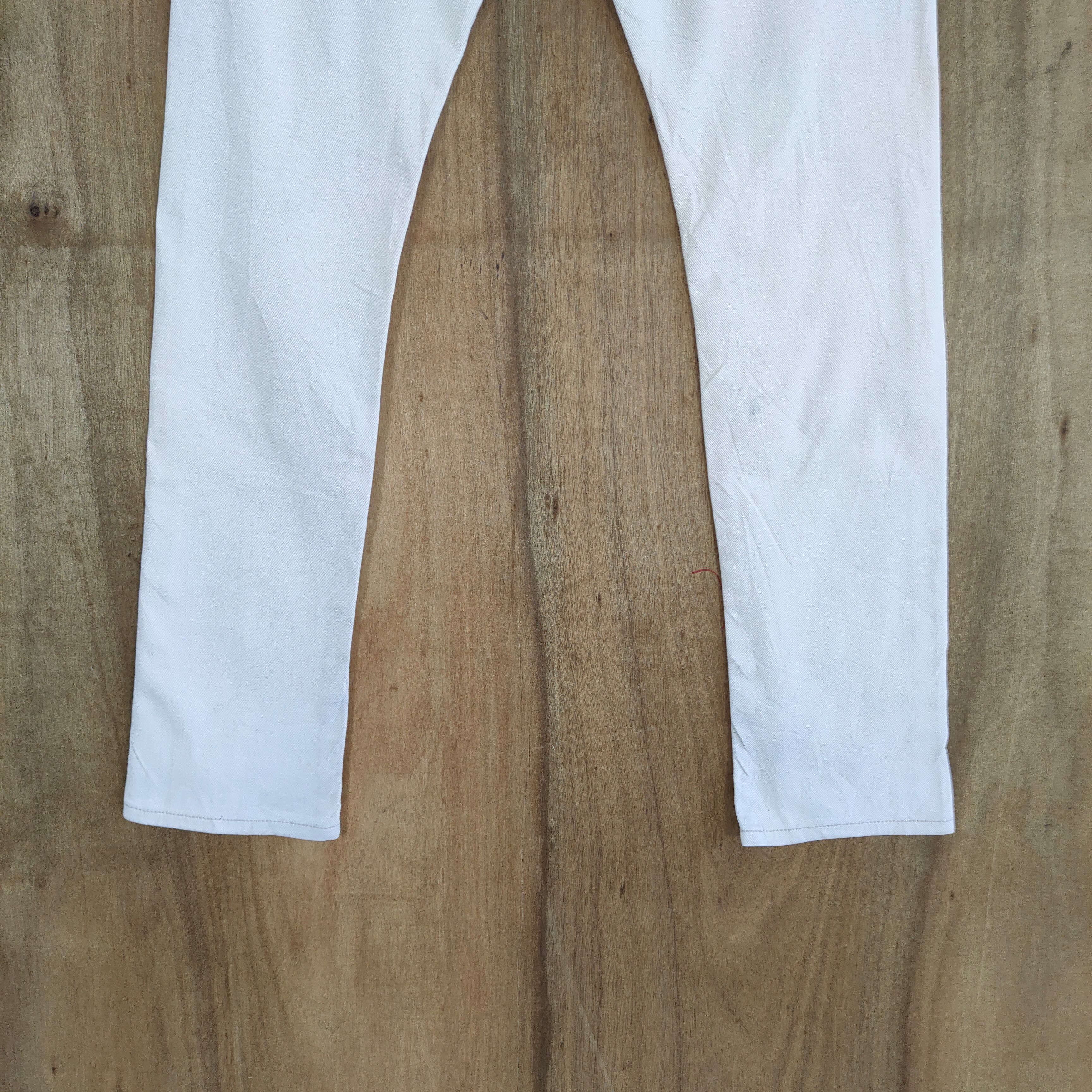 Hysteric Glamour VINTAGE HYSTERIC GLAMOUR SKINNY FADED WHITE JEANS PANTS Size US 32 / EU 48 - 9 Thumbnail