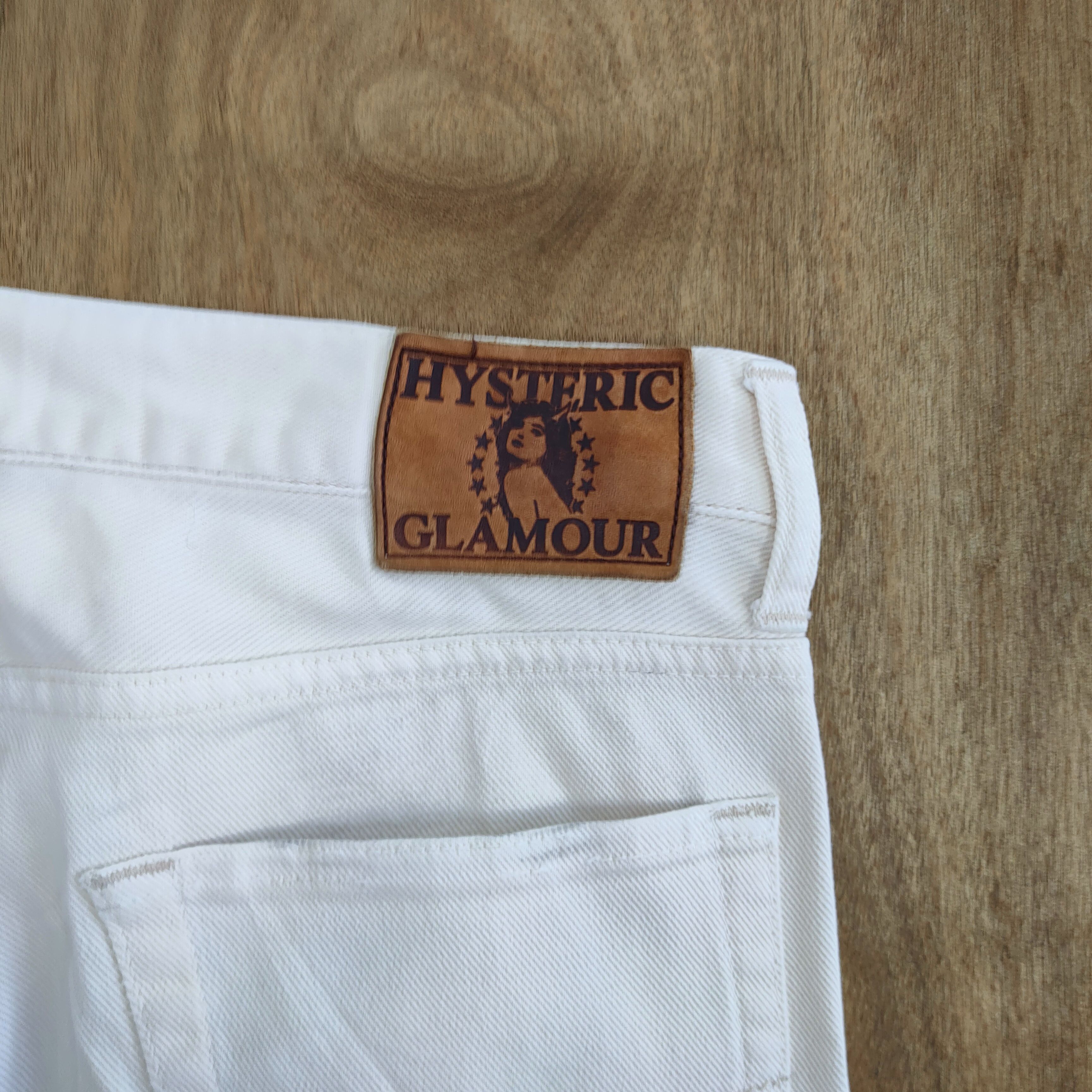 Hysteric Glamour VINTAGE HYSTERIC GLAMOUR SKINNY FADED WHITE JEANS PANTS Size US 32 / EU 48 - 10 Thumbnail