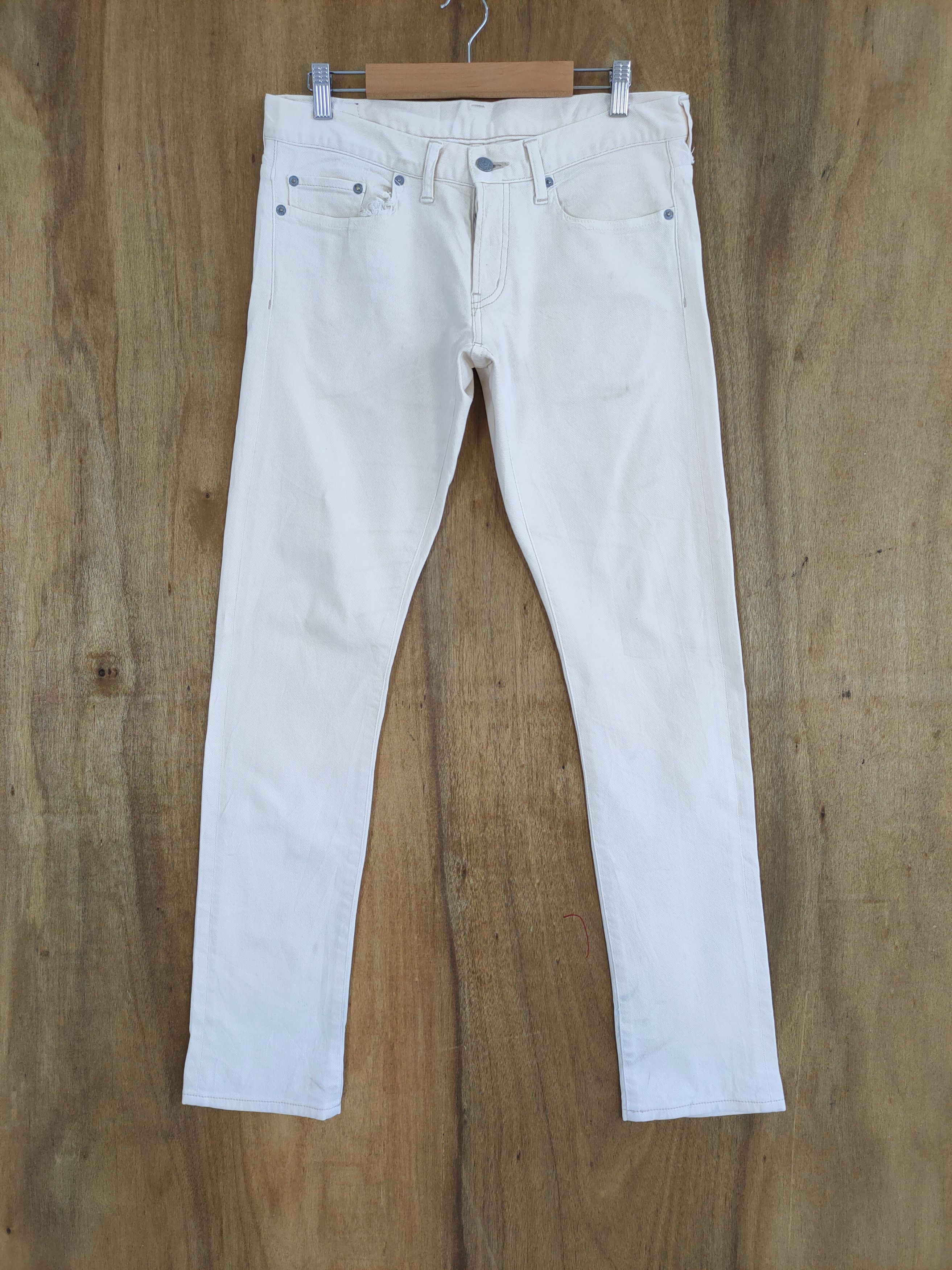 Hysteric Glamour VINTAGE HYSTERIC GLAMOUR SKINNY FADED WHITE JEANS PANTS Size US 32 / EU 48 - 1 Thumbnail