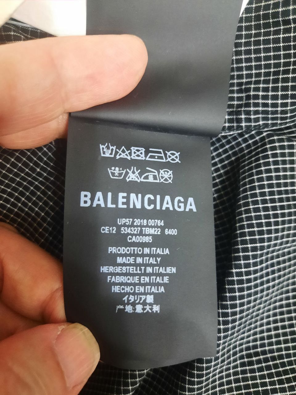 Balenciaga *New* FW17 AW17 Checkered Plaid Double Shirt Size US M / EU 48-50 / 2 - 5 Thumbnail