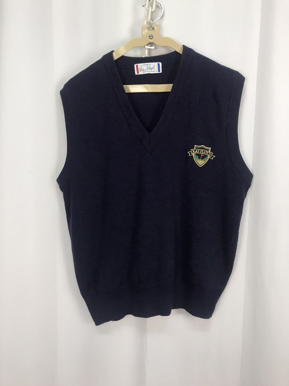Japanese Brand × Vintage Vintage Ray Floyd small logo sleeveless vneck sweatshirt Size US M / EU 48-50 / 2 - 6 Thumbnail