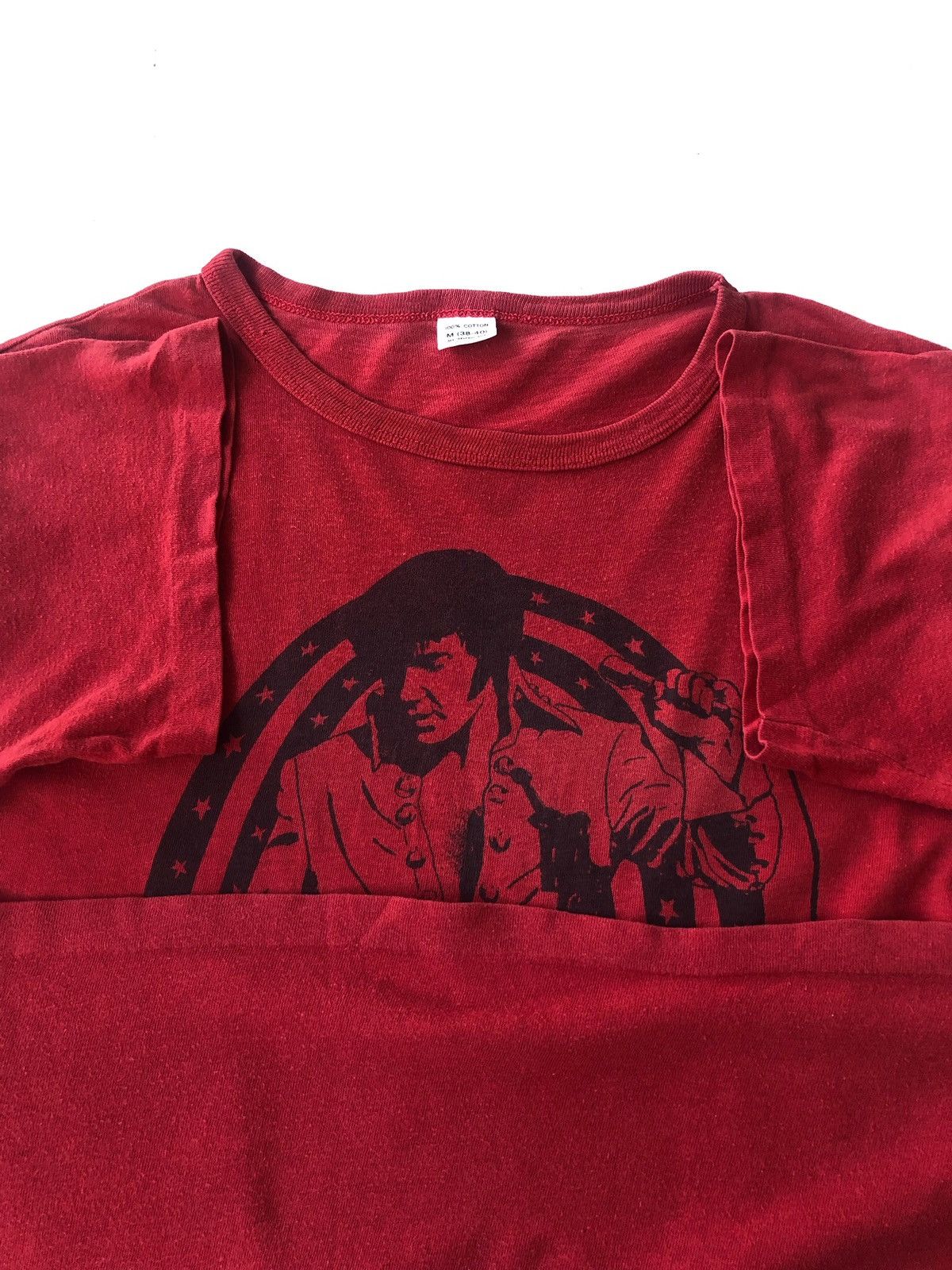 Band Tees Vintage 80s Elvis Presley 🕺 Legendary Red Shirt Size US S / EU 44-46 / 1 - 3 Thumbnail