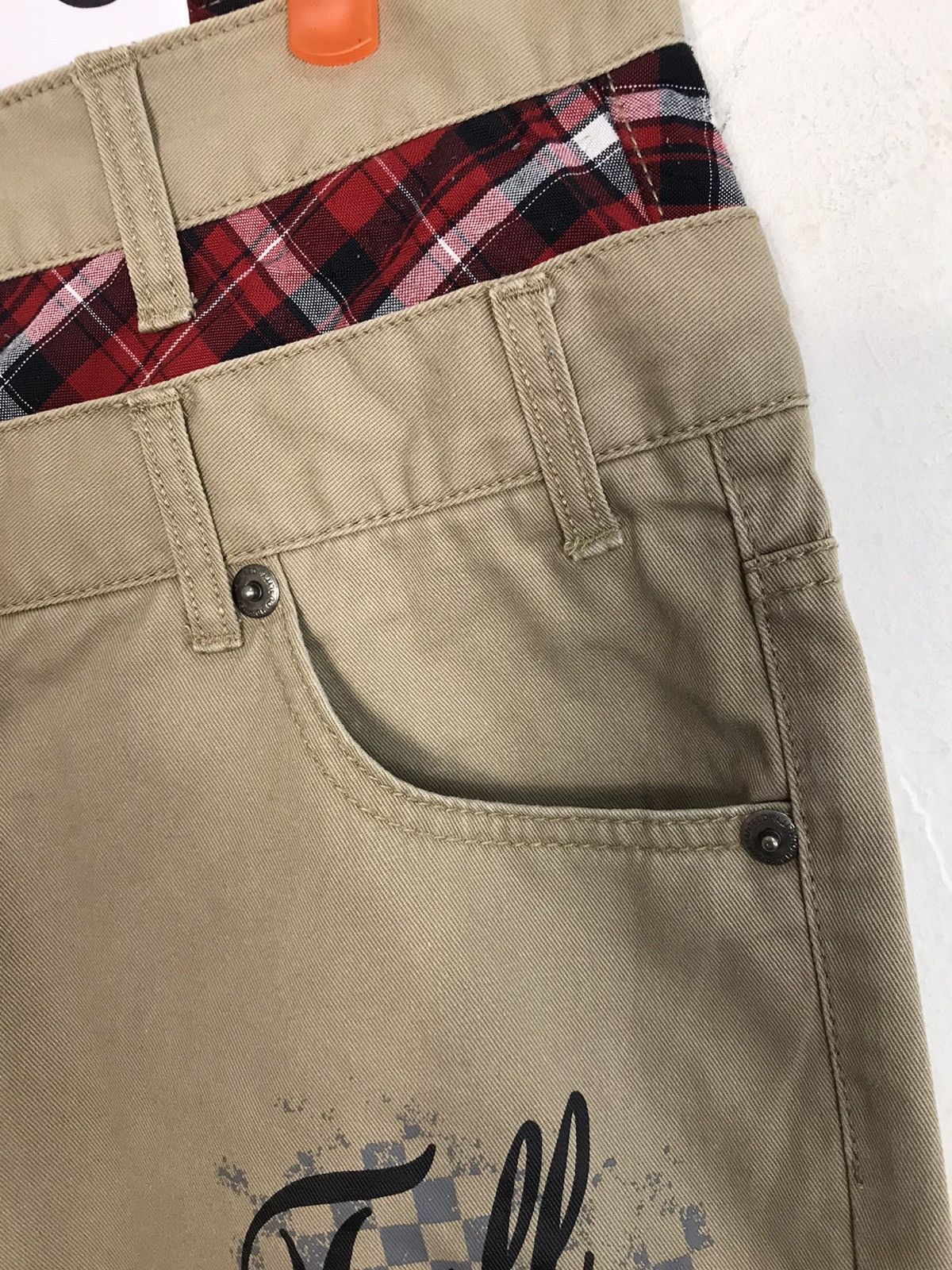 Japanese Brand Vintage Japanese Brand Double Waist Art Design Size US 31 - 6 Thumbnail