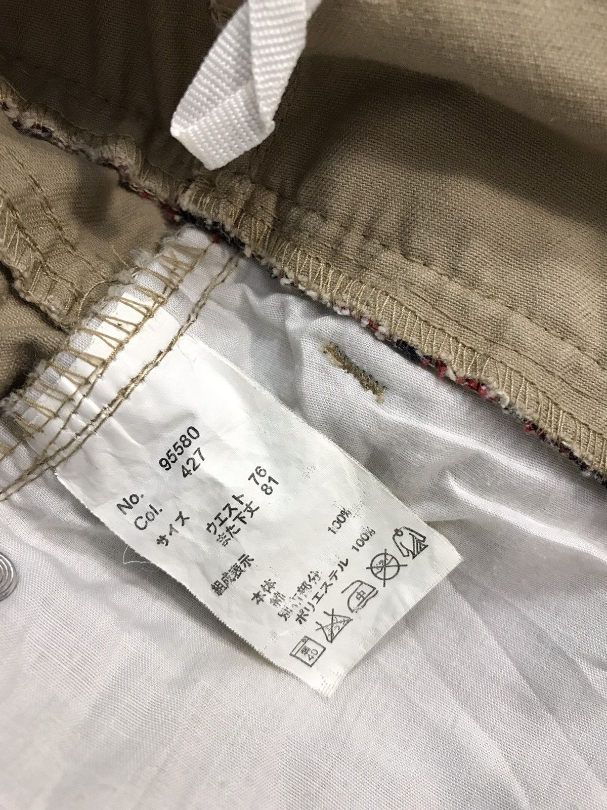 Japanese Brand Vintage Japanese Brand Double Waist Art Design Size US 31 - 14 Thumbnail