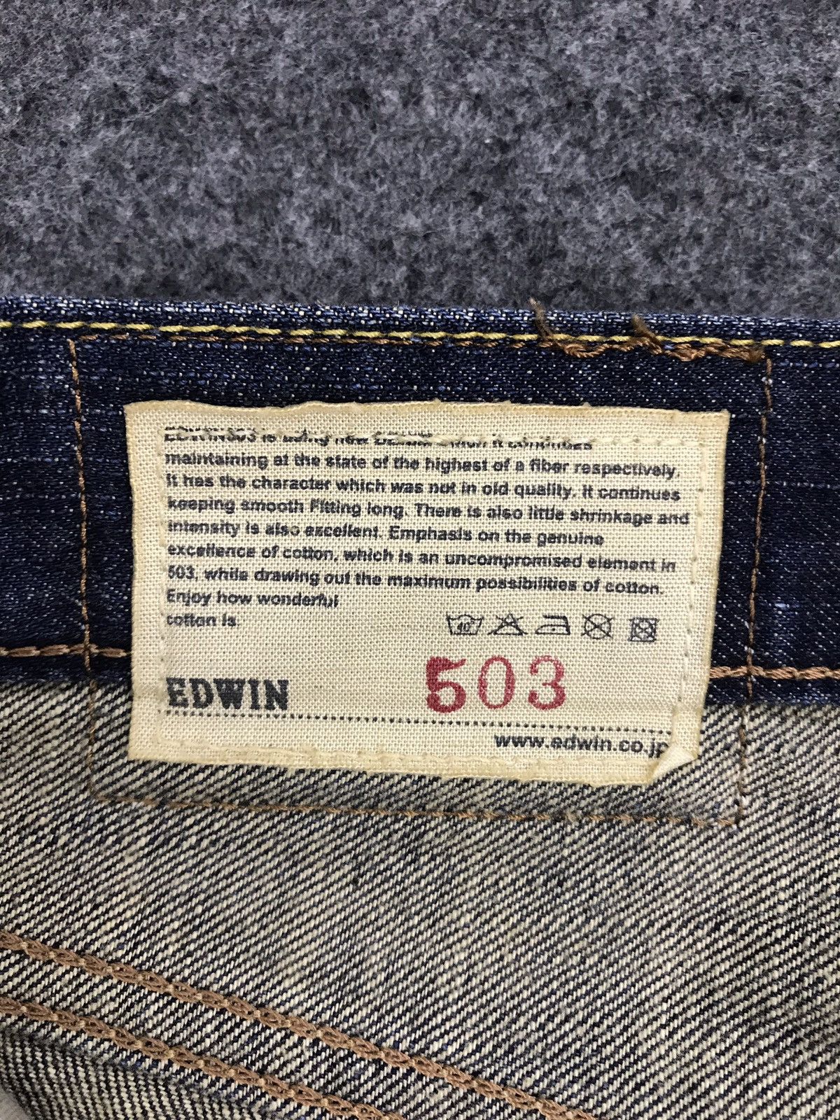 Edwin × Japanese Brand × Vintage Vintage Edwin Japanese Denim Jeans Streetwear Fashion Size US 34 / EU 50 - 11 Thumbnail