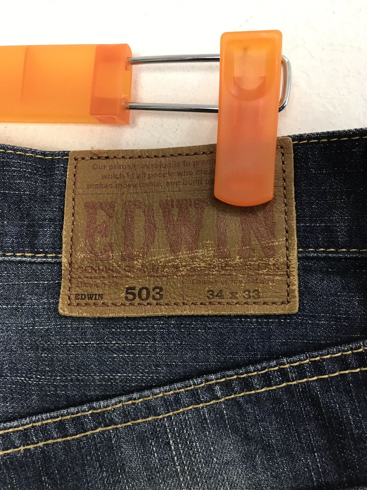 Edwin × Japanese Brand × Vintage Vintage Edwin Japanese Denim Jeans Streetwear Fashion Size US 34 / EU 50 - 10 Thumbnail