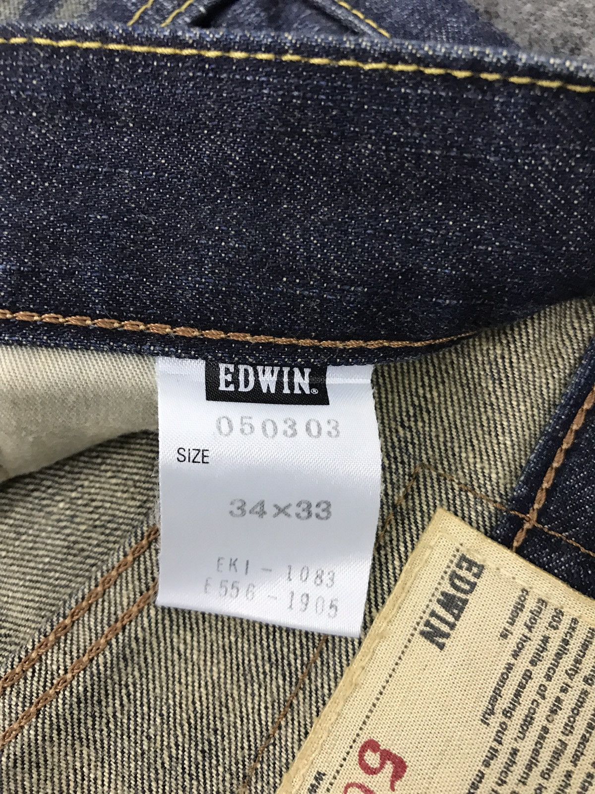 Edwin × Japanese Brand × Vintage Vintage Edwin Japanese Denim Jeans Streetwear Fashion Size US 34 / EU 50 - 12 Thumbnail