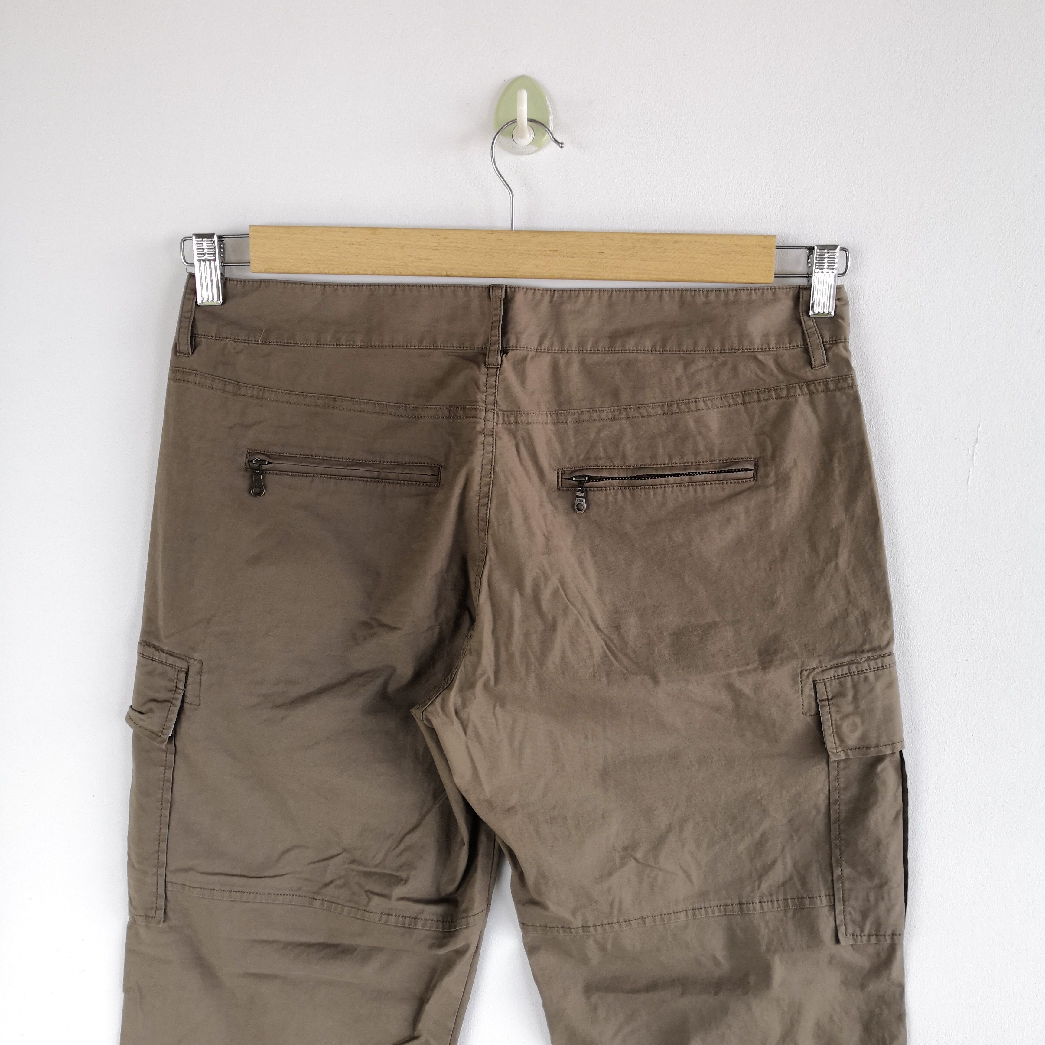 Japanese Brand × Vintage Japanese Kumikyoku Cargo Pants Multi Pocket Parachute Pants Size US 34 / EU 50 - 4 Thumbnail