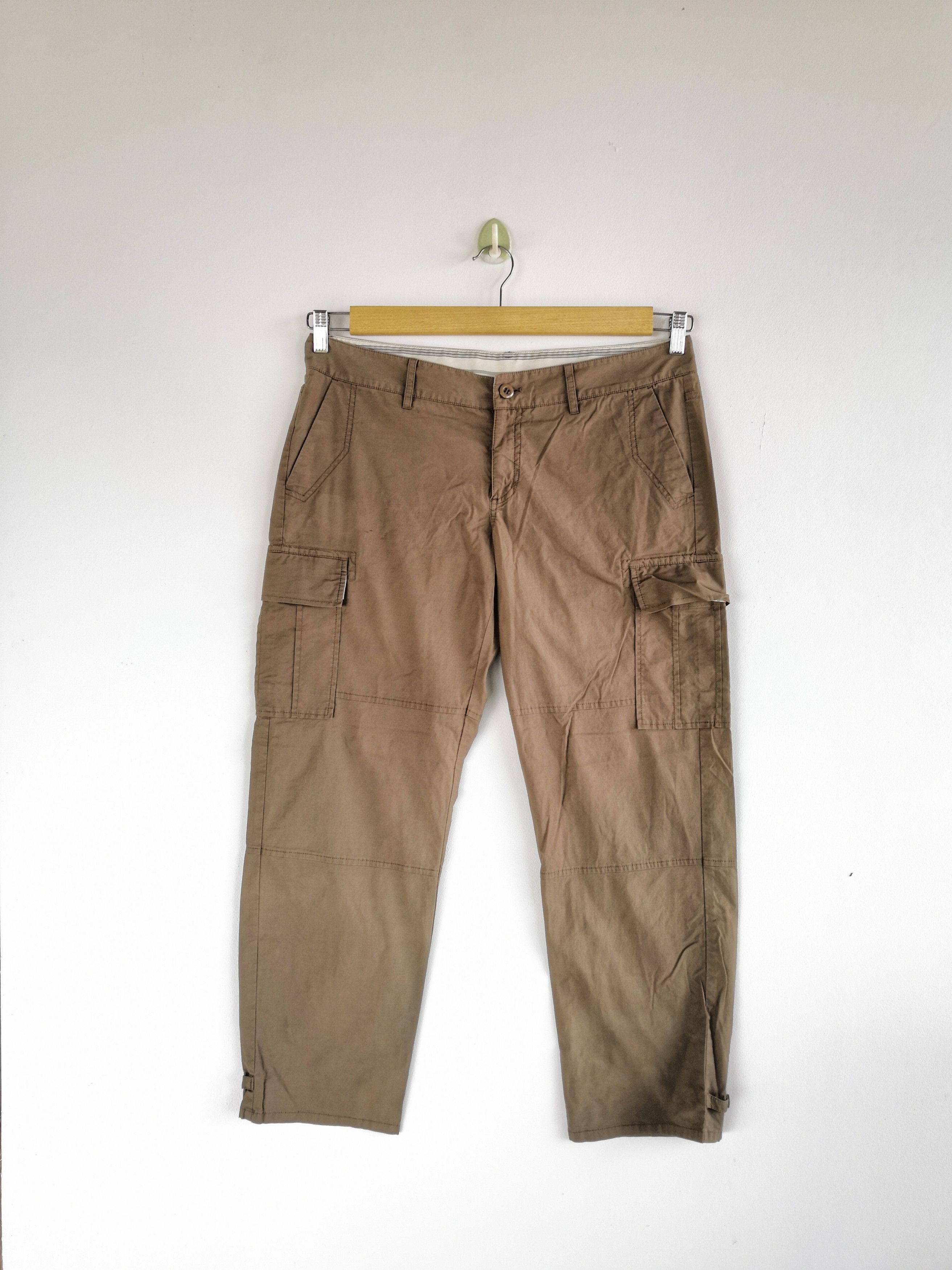 Japanese Brand × Vintage Japanese Kumikyoku Cargo Pants Multi Pocket Parachute Pants Size US 34 / EU 50 - 1 Thumbnail
