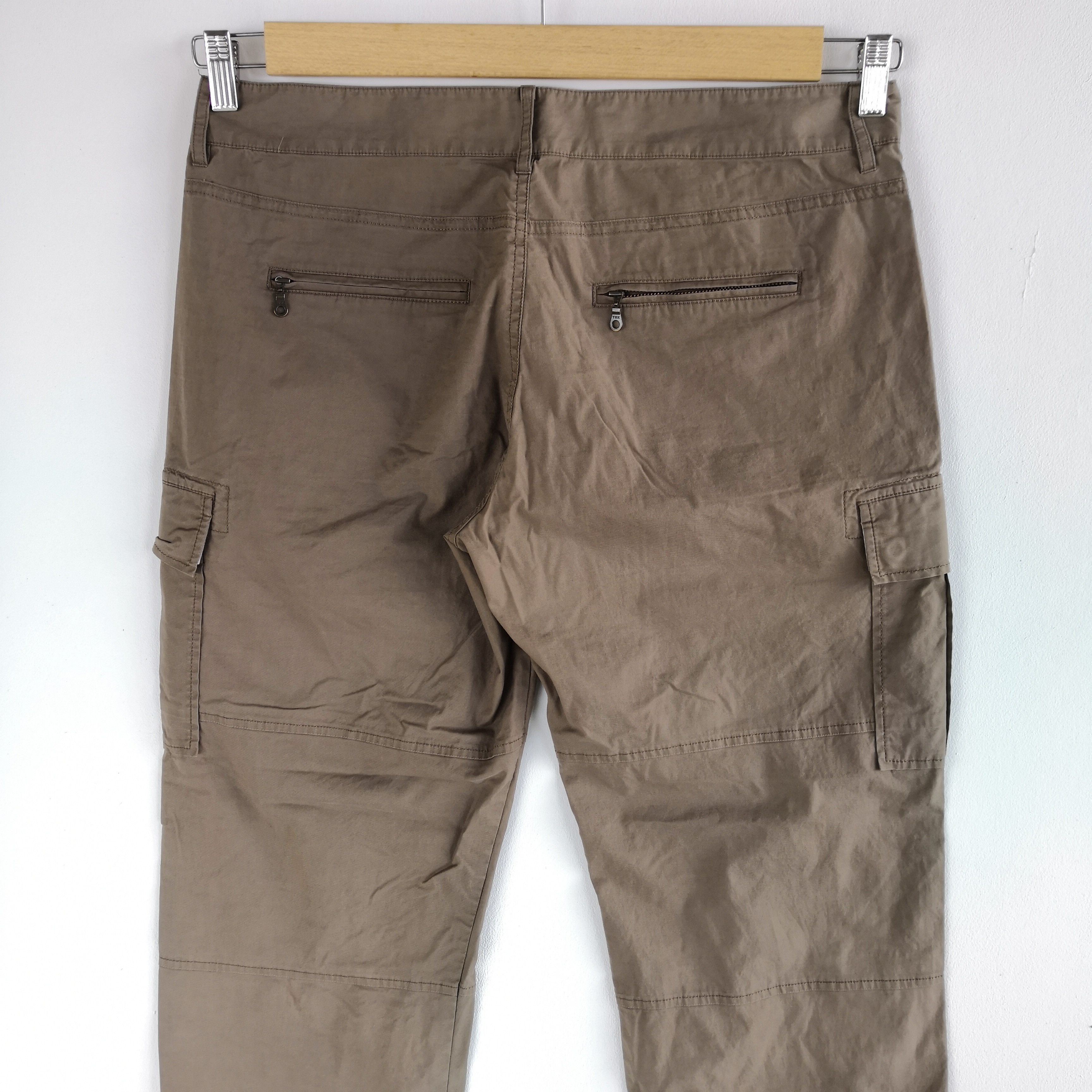 Japanese Brand × Vintage Japanese Kumikyoku Cargo Pants Multi Pocket Parachute Pants Size US 34 / EU 50 - 5 Thumbnail