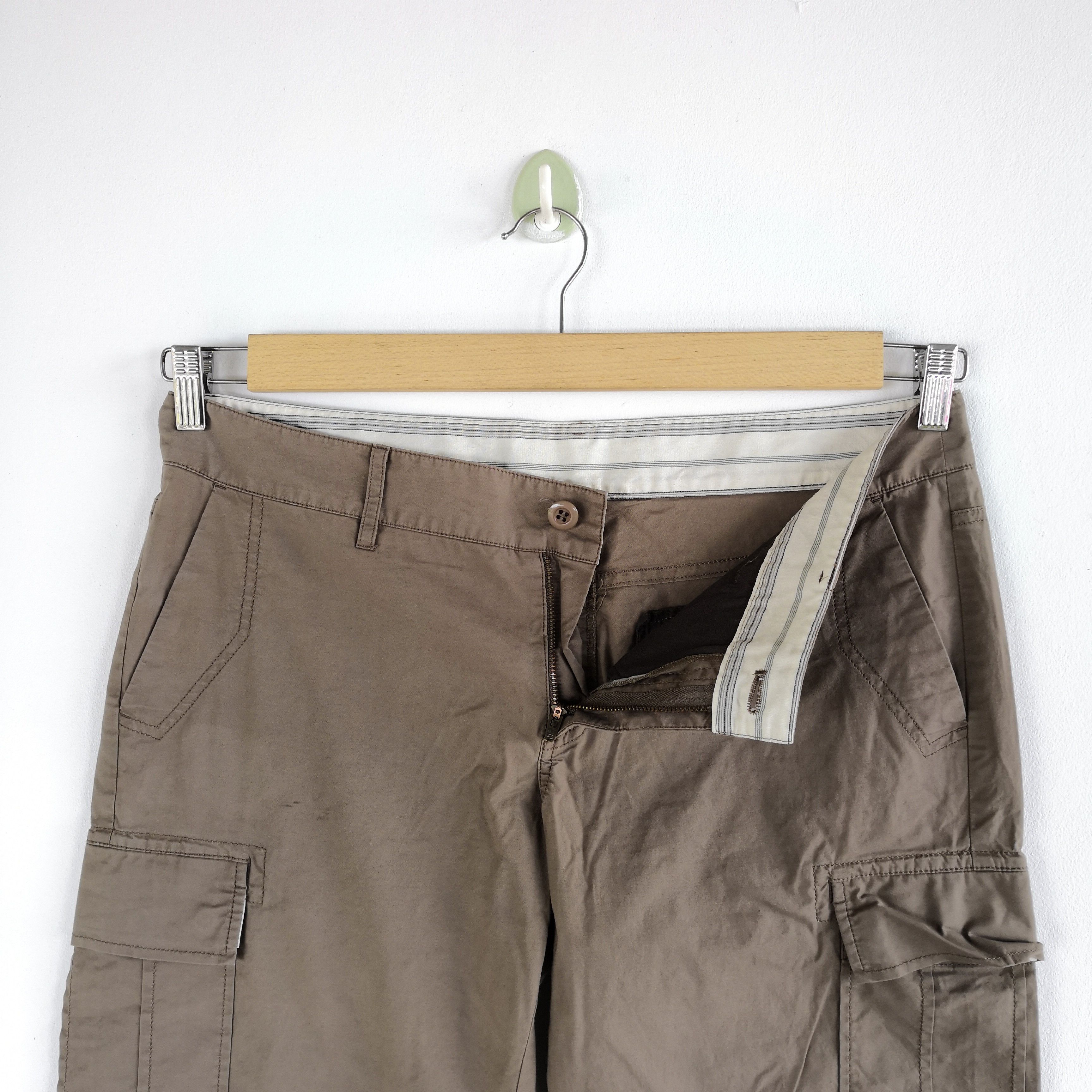 Japanese Brand × Vintage Japanese Kumikyoku Cargo Pants Multi Pocket Parachute Pants Size US 34 / EU 50 - 6 Thumbnail