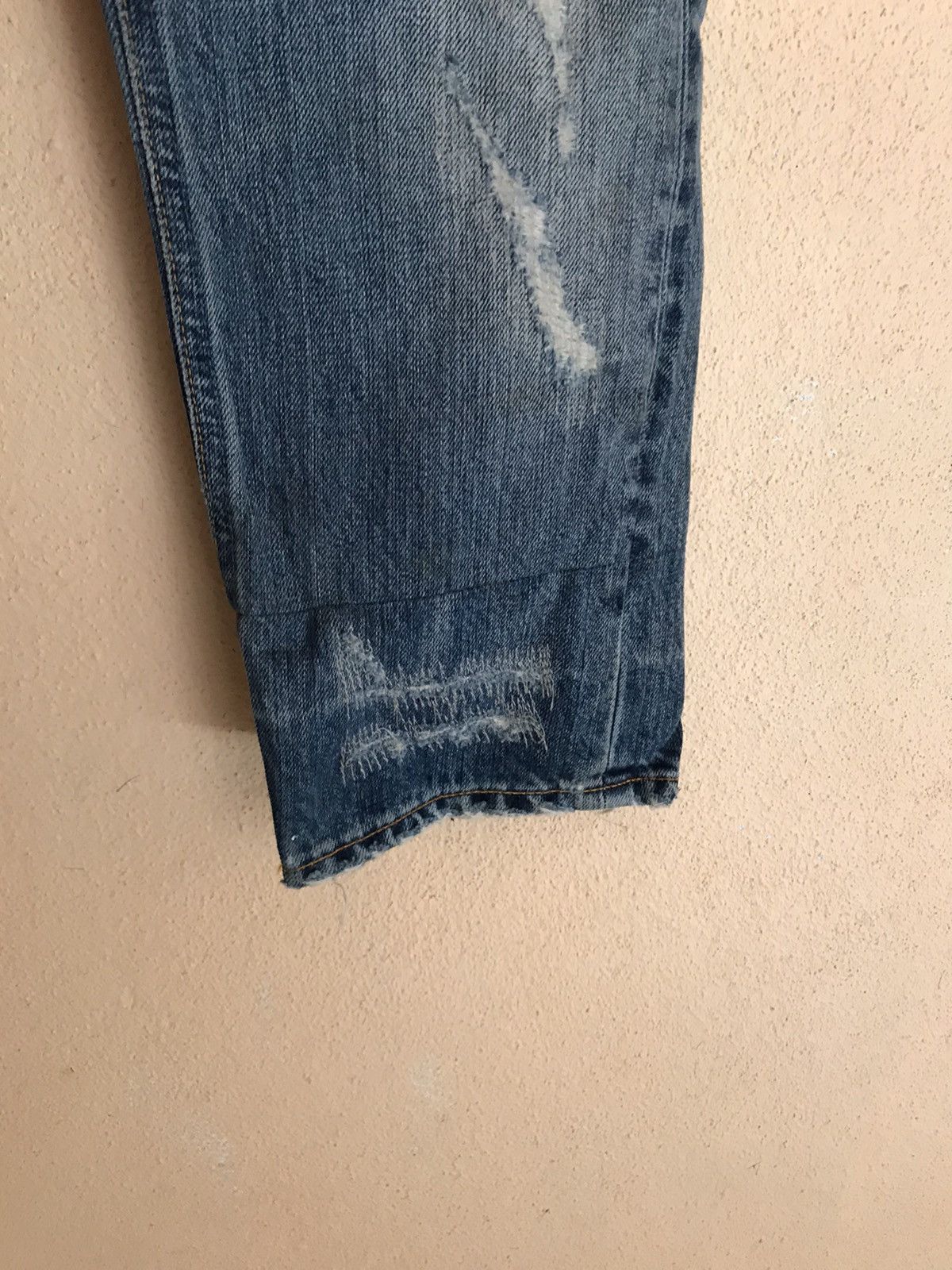Nudie Jeans Nudie Jeans Co. Distressed denim sashiko kurt cobain style Size US 28 / EU 44 - 9 Thumbnail