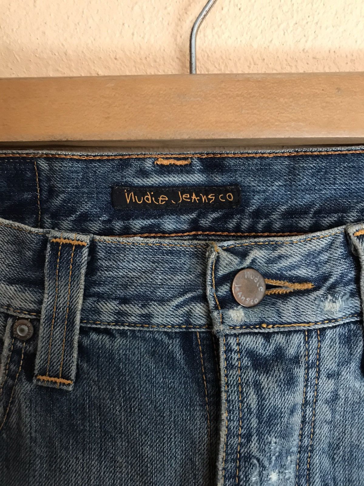 Nudie Jeans Nudie Jeans Co. Distressed denim sashiko kurt cobain style Size US 28 / EU 44 - 7 Thumbnail
