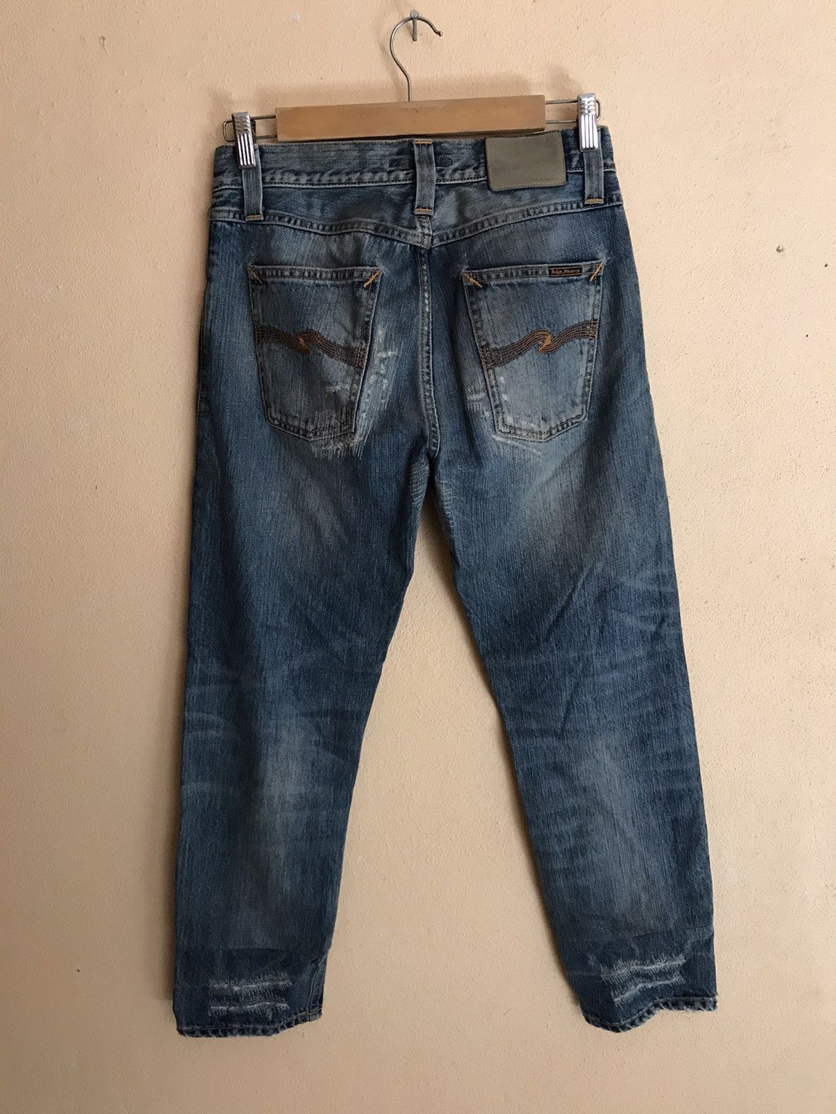 Nudie Jeans Nudie Jeans Co. Distressed denim sashiko kurt cobain style Size US 28 / EU 44 - 4 Thumbnail