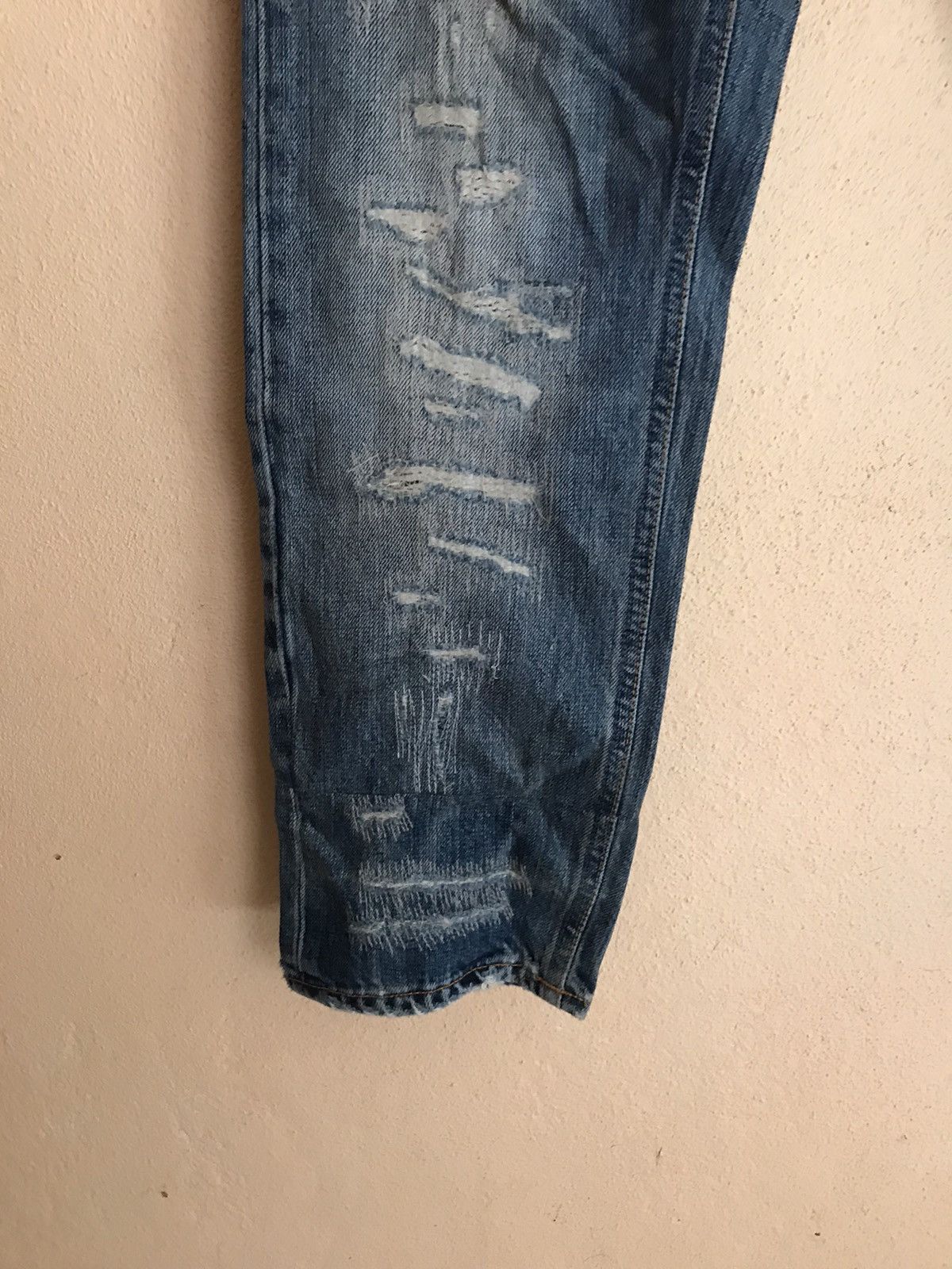 Nudie Jeans Nudie Jeans Co. Distressed denim sashiko kurt cobain style Size US 28 / EU 44 - 8 Thumbnail