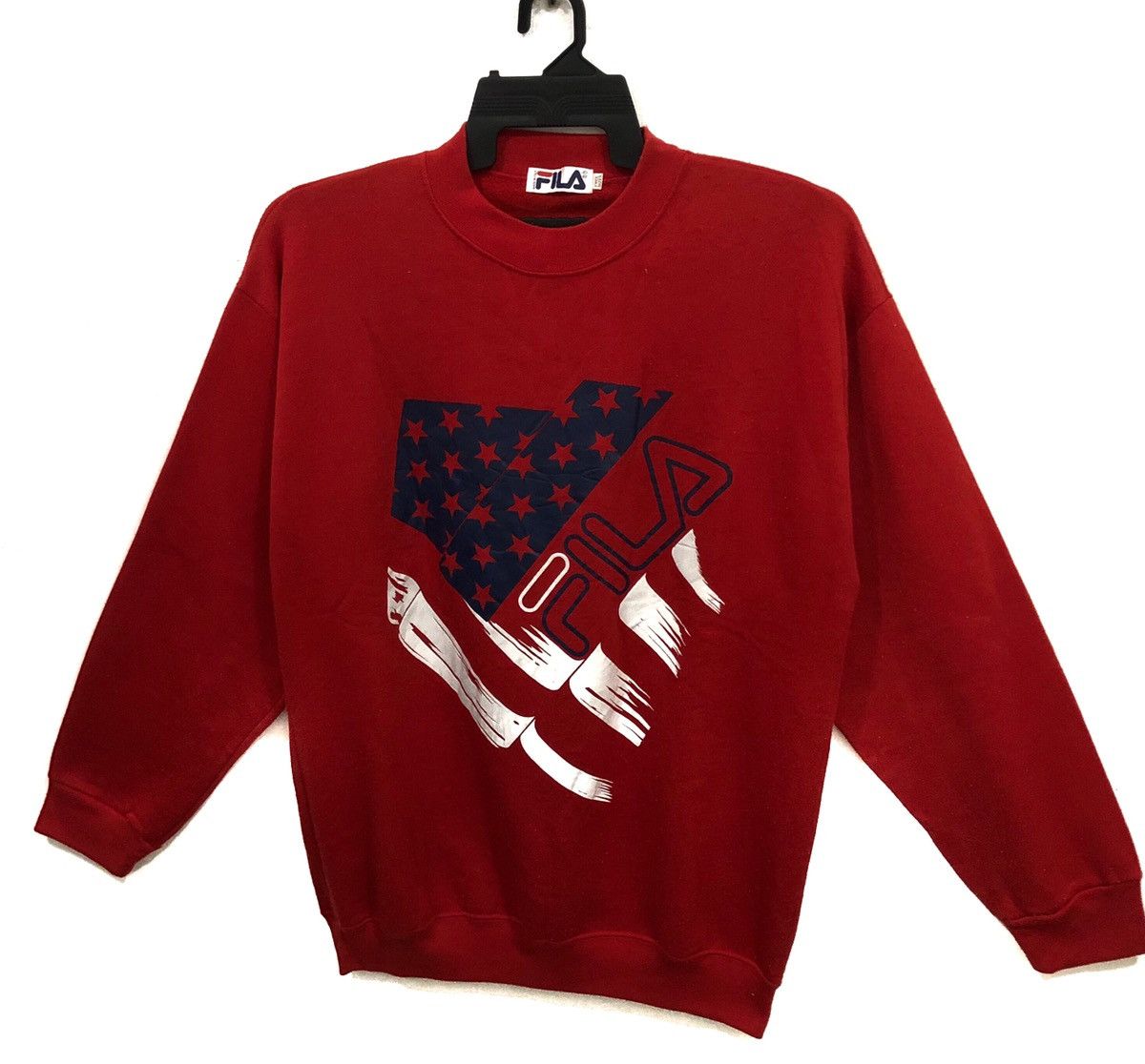 Fila Vintage FILA Sweatshirt Big Logo MADE ITALY Size US L / EU 52-54 / 3 - 3 Thumbnail