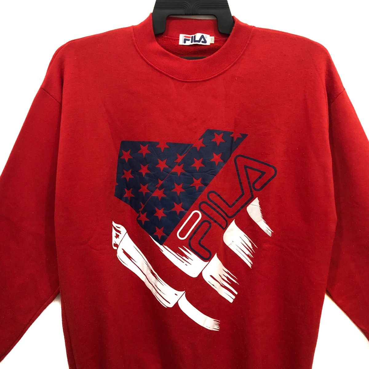 Fila Vintage FILA Sweatshirt Big Logo MADE ITALY Size US L / EU 52-54 / 3 - 2 Thumbnail