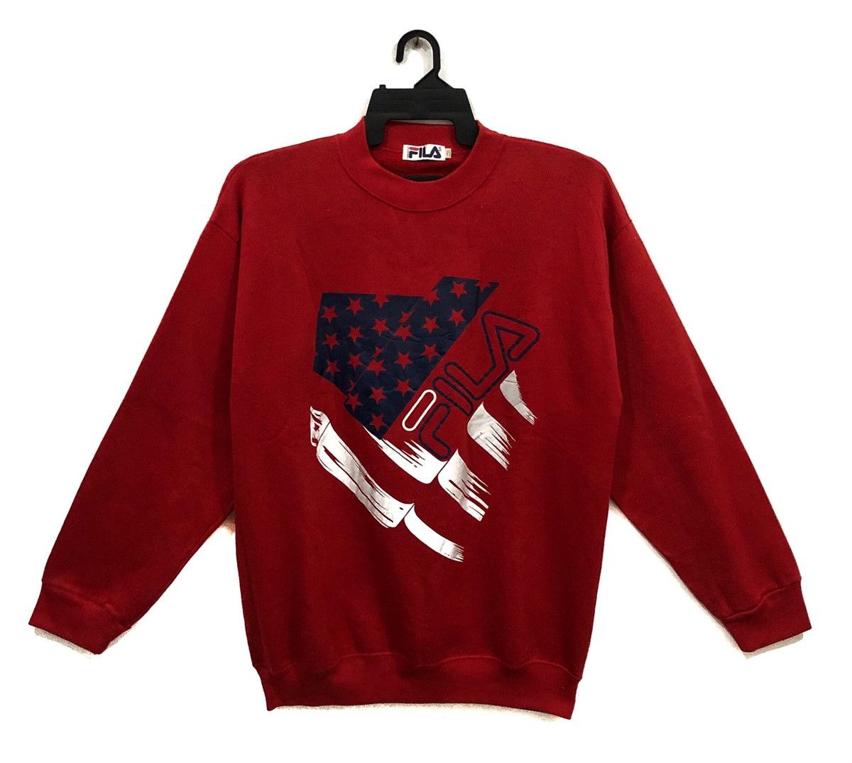 Fila Vintage FILA Sweatshirt Big Logo MADE ITALY Size US L / EU 52-54 / 3 - 1 Thumbnail