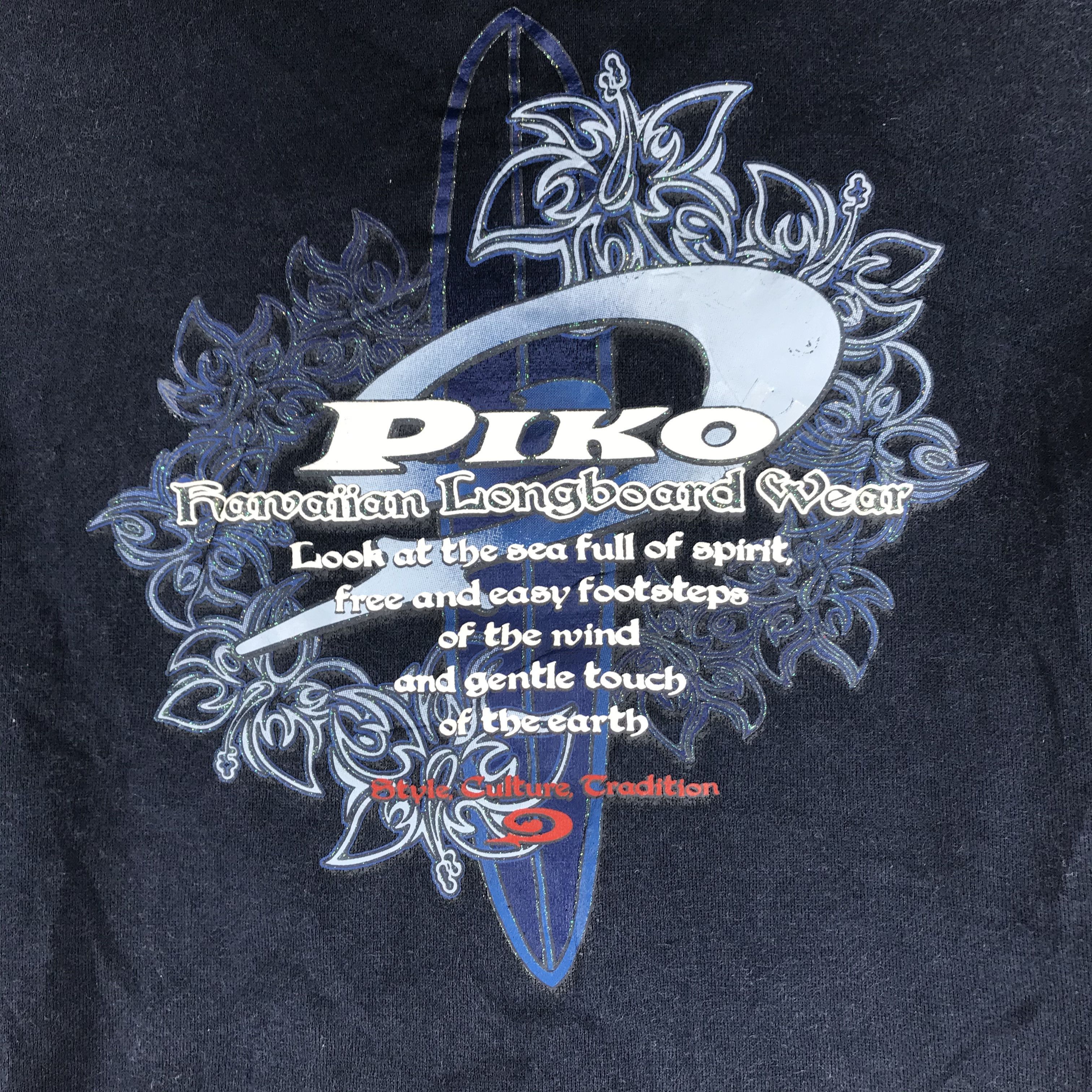 Vintage PIKO Hawaiian Longboard Wear Big Logo ZipUp Hoodie #2658-85 Size US M / EU 48-50 / 2 - 2 Thumbnail