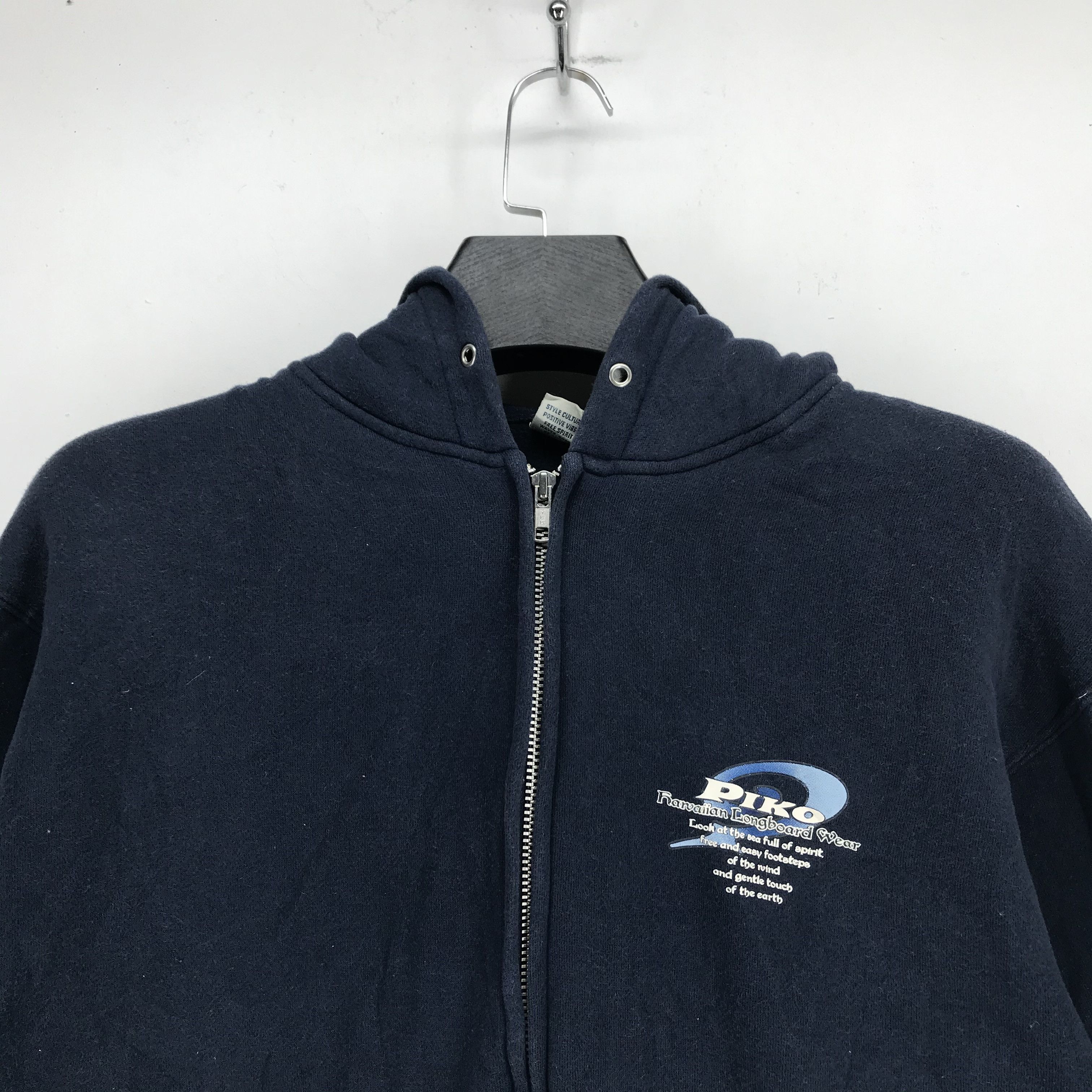 Vintage PIKO Hawaiian Longboard Wear Big Logo ZipUp Hoodie #2658-85 Size US M / EU 48-50 / 2 - 4 Thumbnail