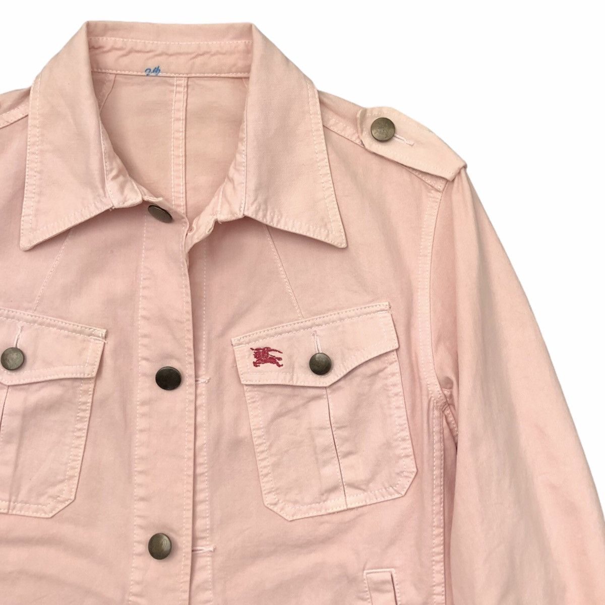 Burberry Burberry Blue Label Peach Denim Jacket Size US M / EU 48-50 / 2 - 6 Thumbnail