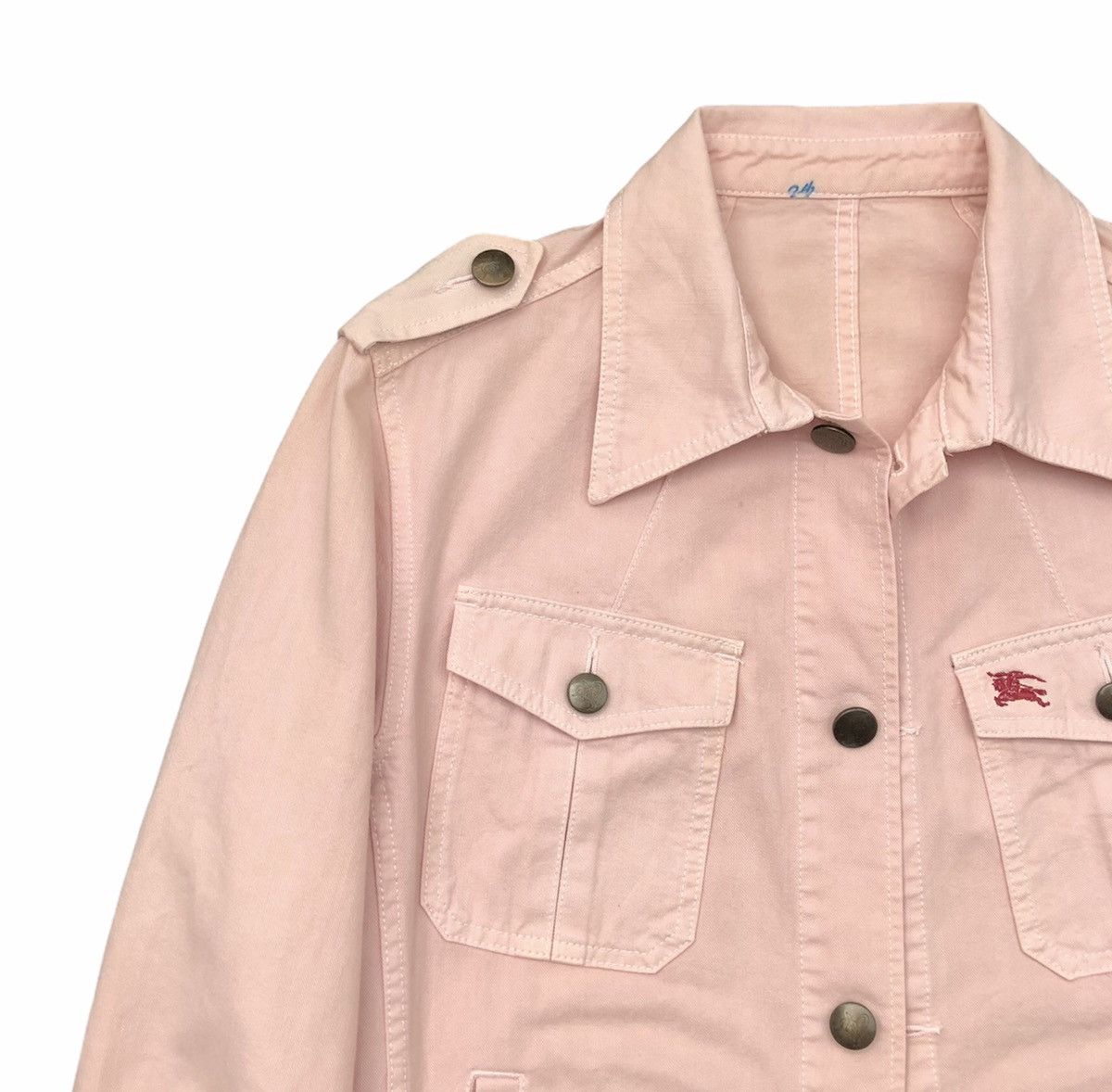 Burberry Burberry Blue Label Peach Denim Jacket Size US M / EU 48-50 / 2 - 5 Thumbnail