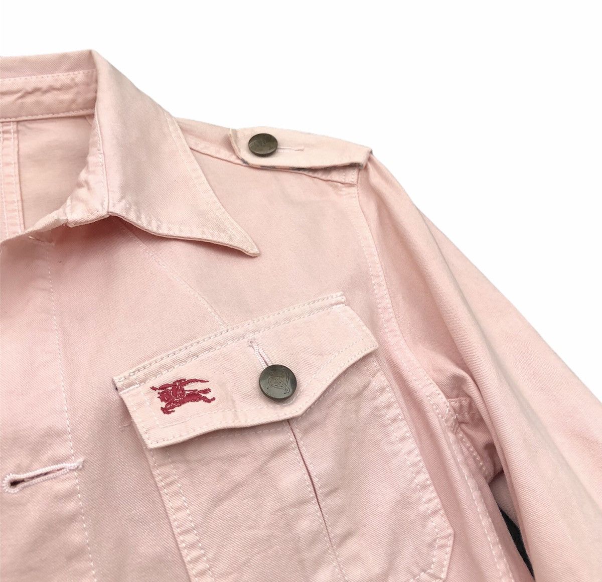 Burberry Burberry Blue Label Peach Denim Jacket Size US M / EU 48-50 / 2 - 10 Thumbnail