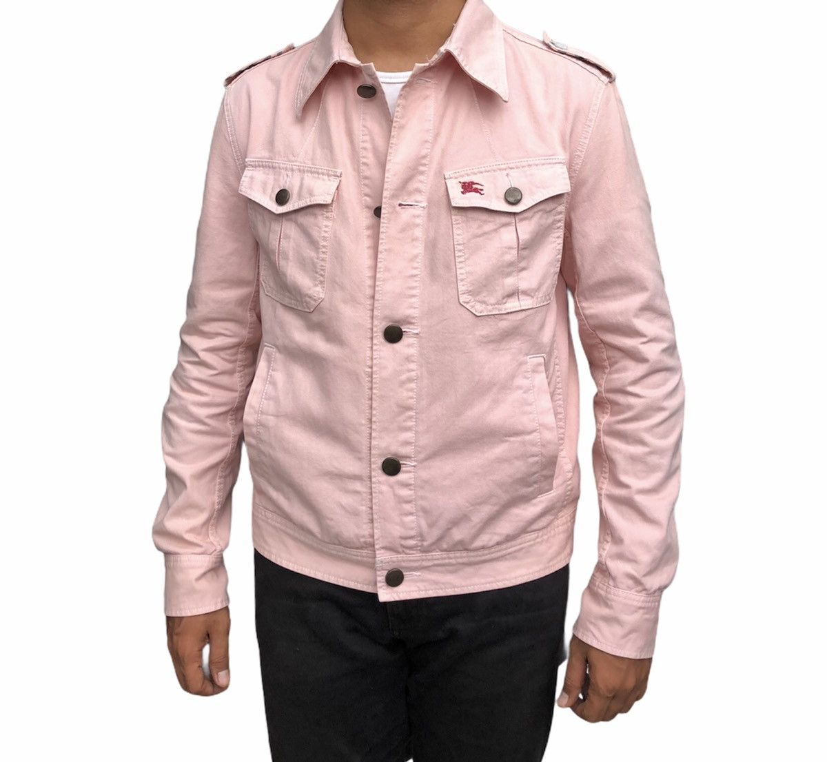 Burberry Blue Label Peach Denim Jacket