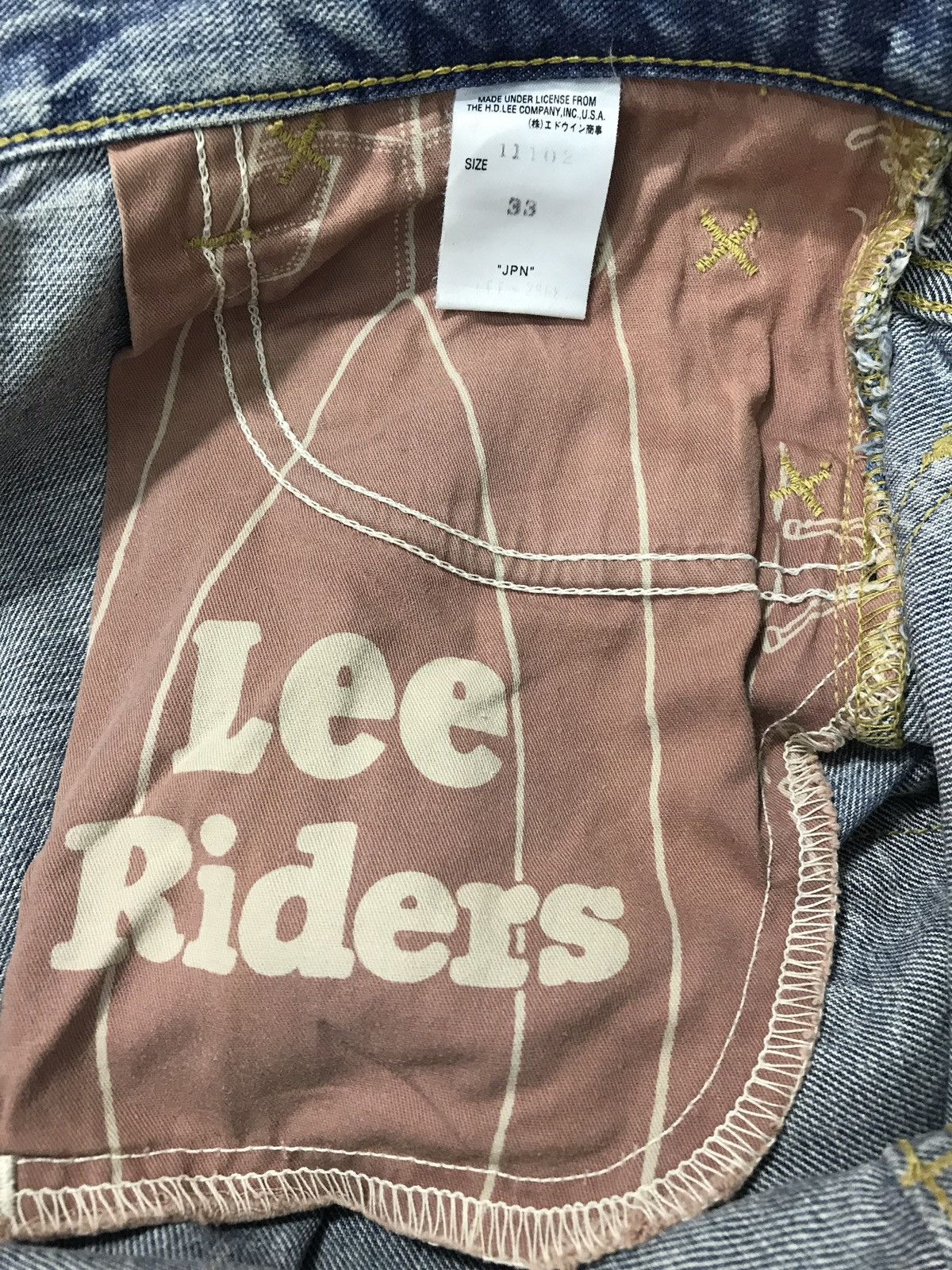 Japanese Brand × Lee Vintage Lee Riders Distressed Denim Jeans Size US 32 / EU 48 - 17 Thumbnail