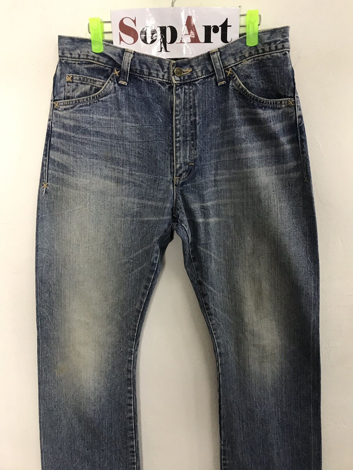 Japanese Brand × Lee Vintage Lee Riders Distressed Denim Jeans Size US 32 / EU 48 - 3 Thumbnail