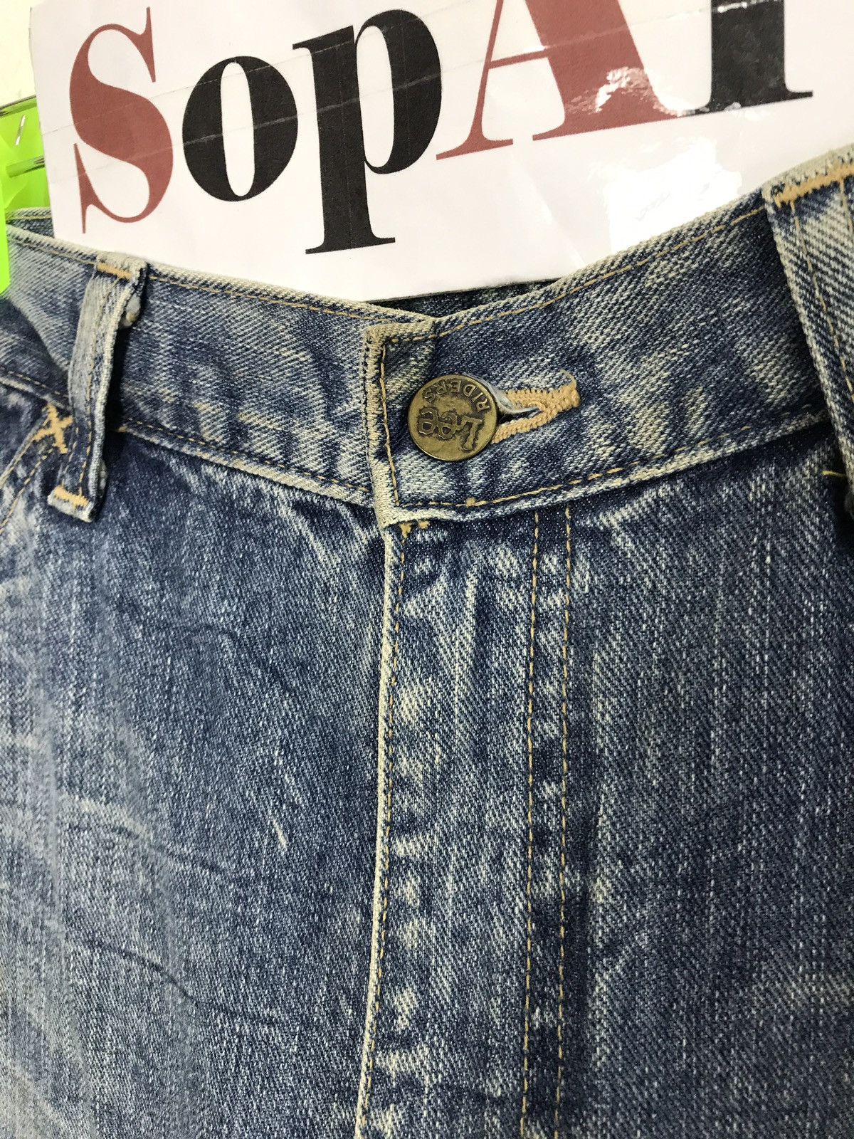 Japanese Brand × Lee Vintage Lee Riders Distressed Denim Jeans Size US 32 / EU 48 - 5 Thumbnail
