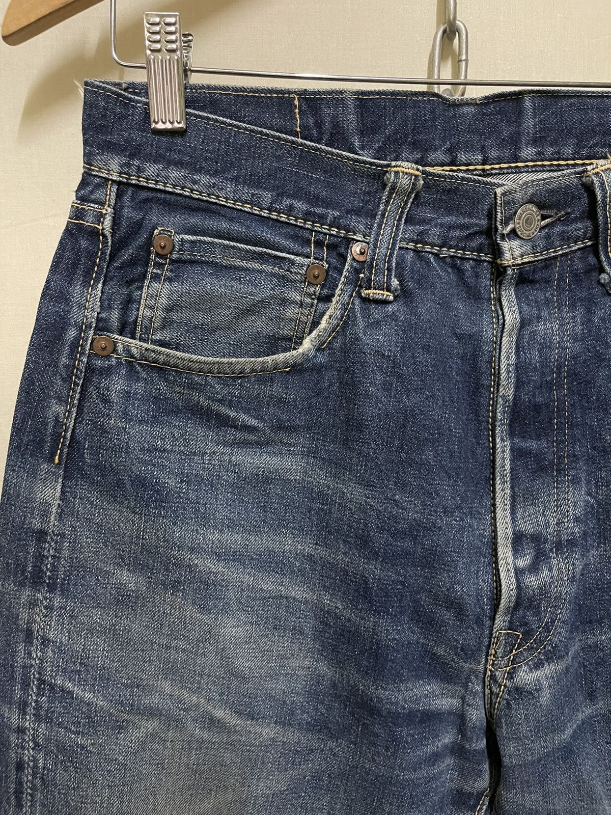 Vintage Warehouse Japan Distressed Jeans Selvedge Size US 30 / EU 46 - 2 Thumbnail