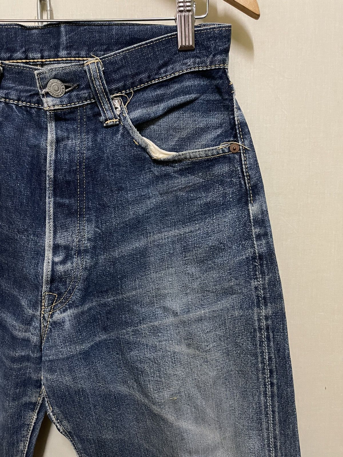 Vintage Warehouse Japan Distressed Jeans Selvedge Size US 30 / EU 46 - 3 Thumbnail