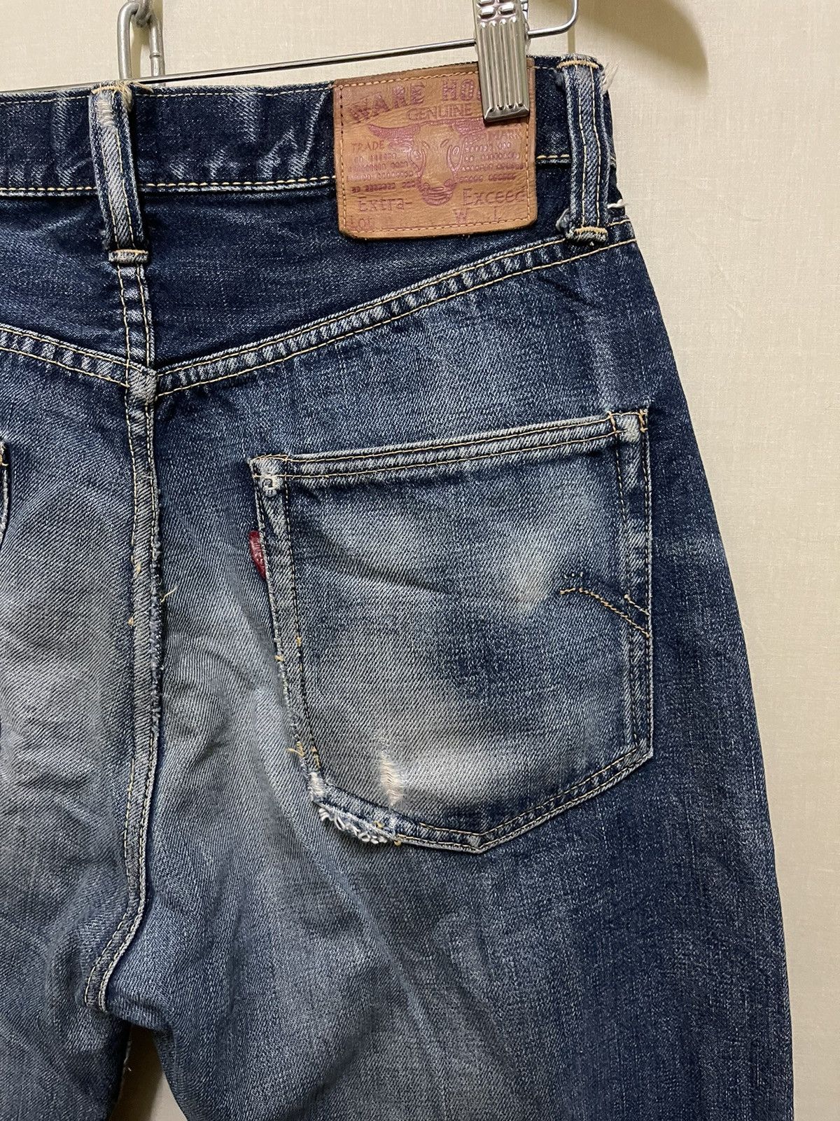 Vintage Warehouse Japan Distressed Jeans Selvedge Size US 30 / EU 46 - 12 Thumbnail