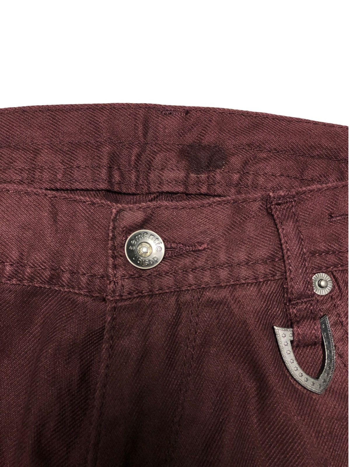 semanticdesign ❤️‍🔥 Semantic Design Buckle Wording flare pants ❤️‍🔥 Size US 32 / EU 48 - 7 Thumbnail