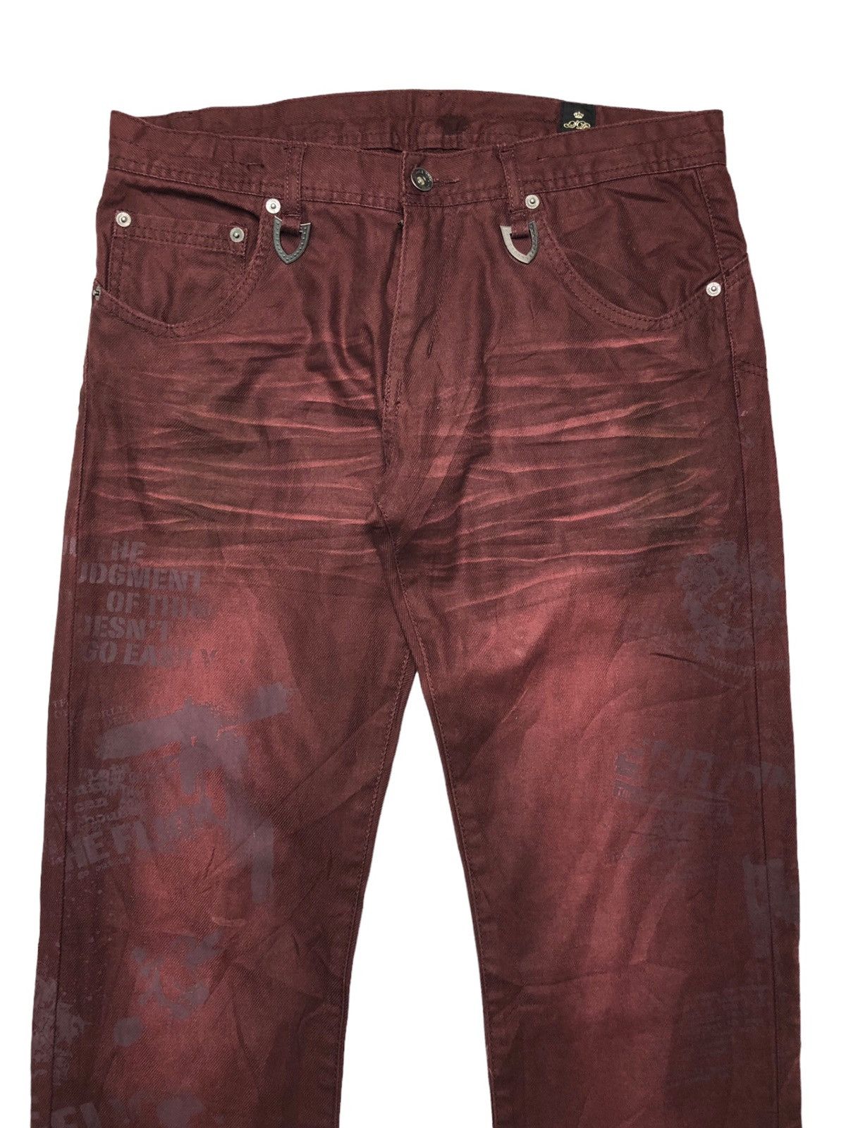 semanticdesign ❤️‍🔥 Semantic Design Buckle Wording flare pants ❤️‍🔥 Size US 32 / EU 48 - 4 Thumbnail
