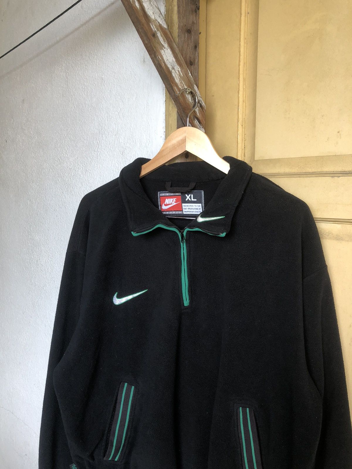 Nike Vintage Nike Verdy Big Swoosh Back Baggy Fleece Jackets Size US XL / EU 56 / 4 - 16 Thumbnail