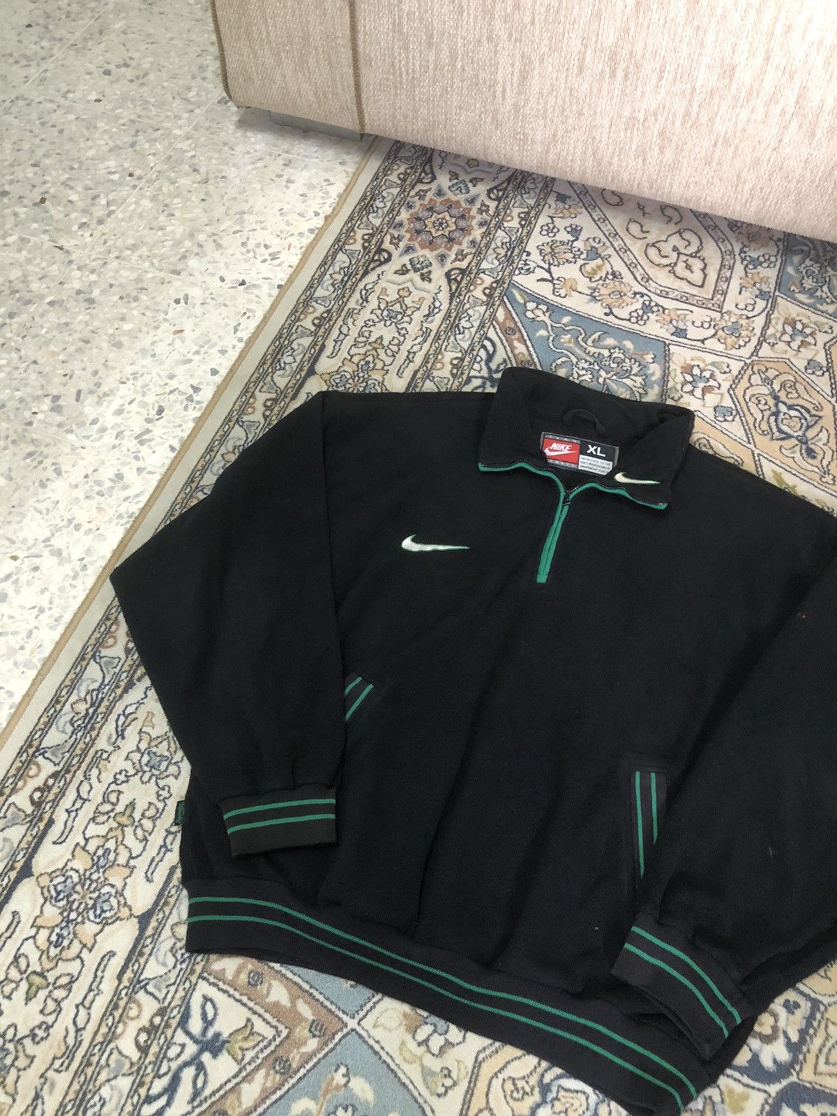 Nike Vintage Nike Verdy Big Swoosh Back Baggy Fleece Jackets Size US XL / EU 56 / 4 - 23 Thumbnail