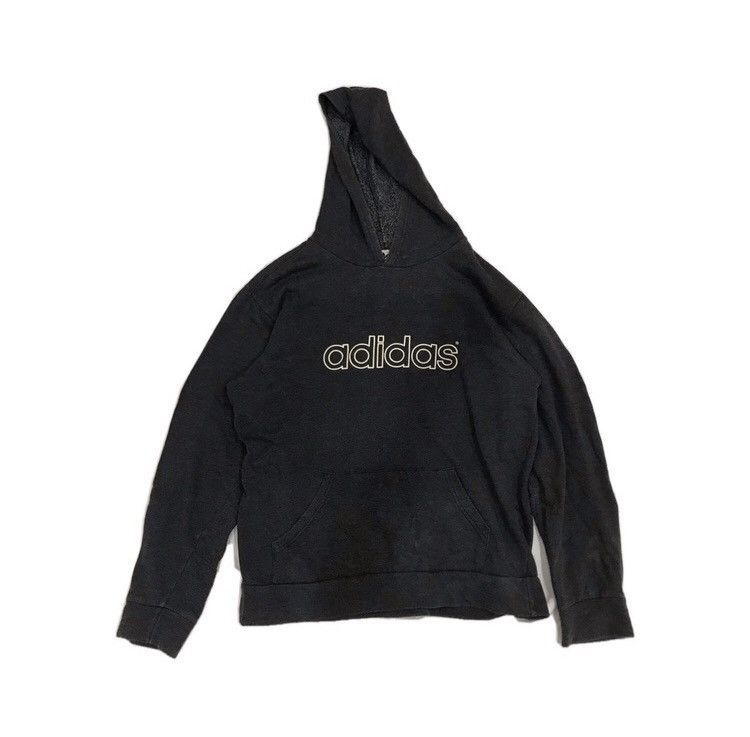 Adidas Vintage 90s Adidas Trefoil Big logo Hoodie Size US M / EU 48-50 / 2 - 2 Thumbnail