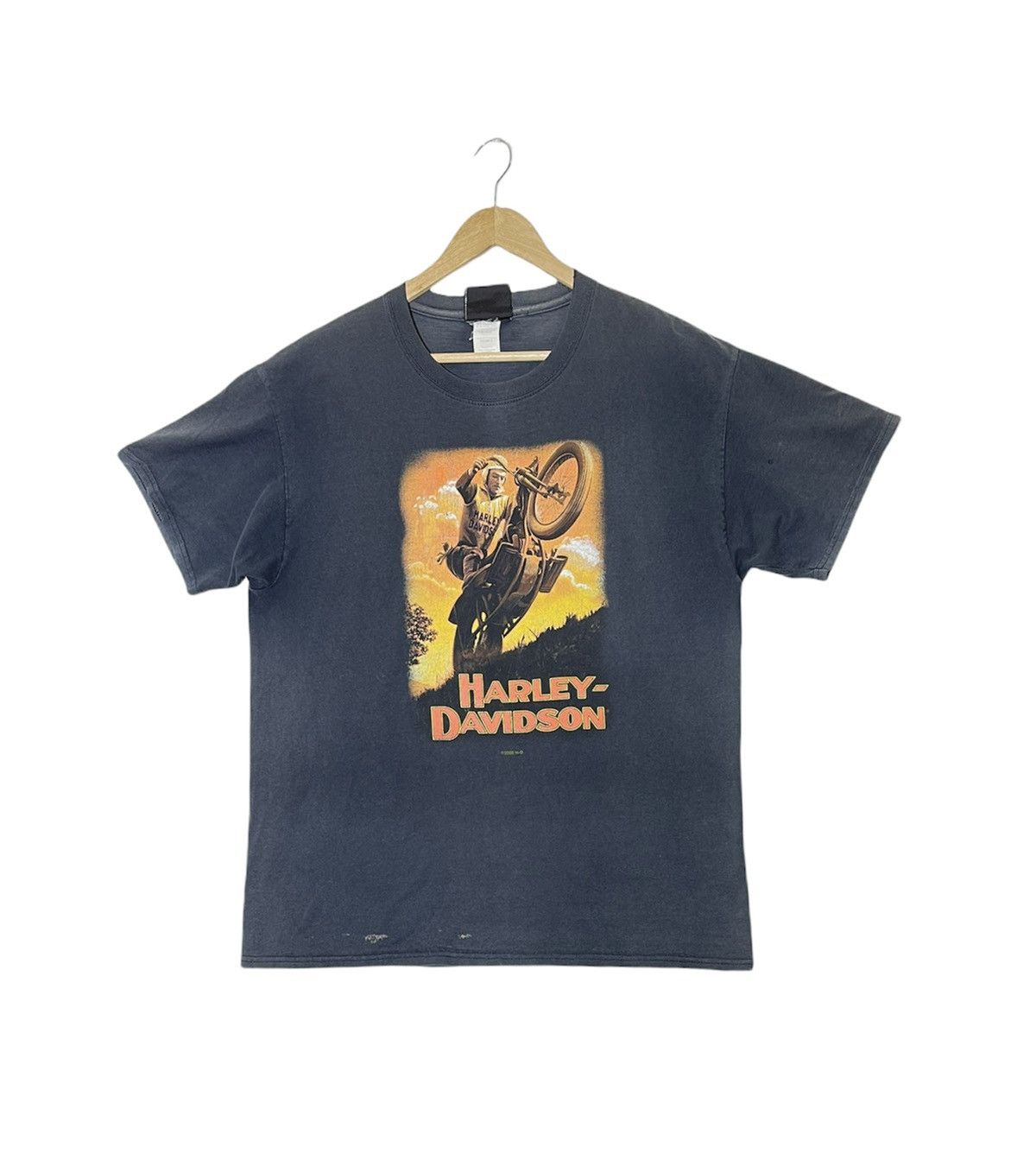 Harley Davidson Harley Davidson Tshirt Distressed harley davidson museum Size US L / EU 52-54 / 3 - 1 Thumbnail