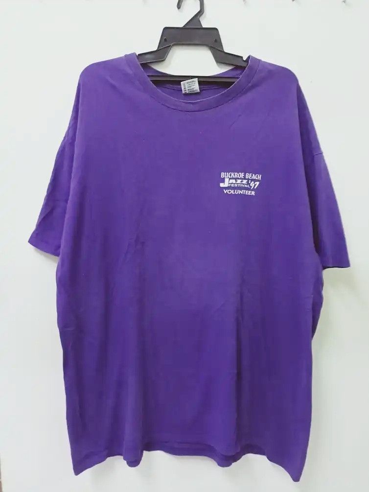 Band Tees Vintage 90's Buckroe Beach Jazz Festival T- shirt Size US XXL / EU 58 / 5 - 2 Thumbnail