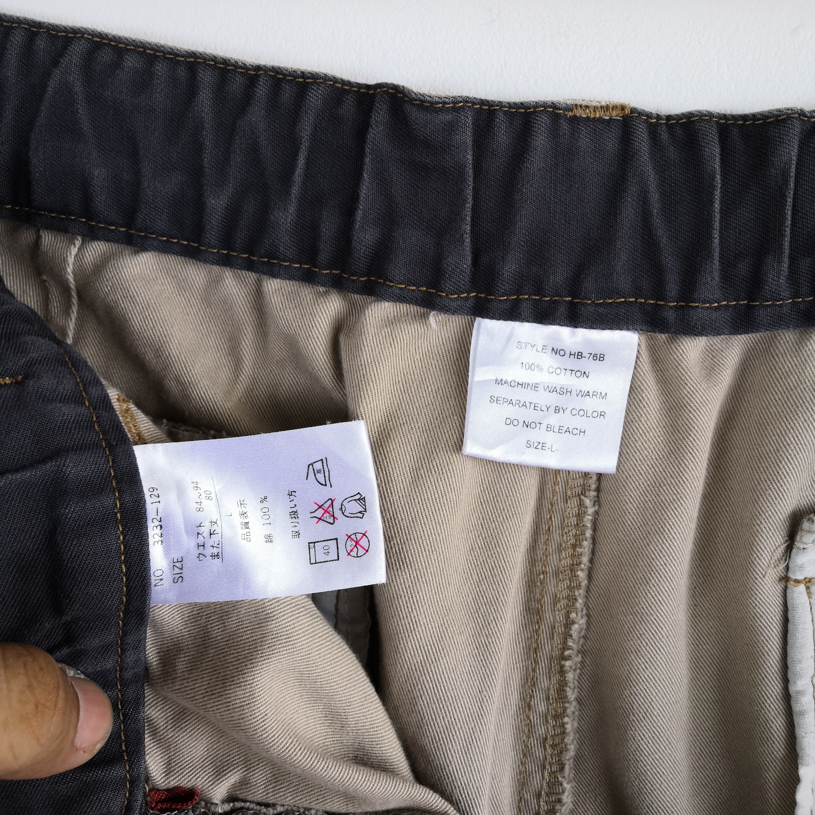 Japanese Brand × Vintage Japanese Cargo Pant Multi Pocket Adjustable Sleeve Trousers Size US 34 / EU 50 - 10 Thumbnail