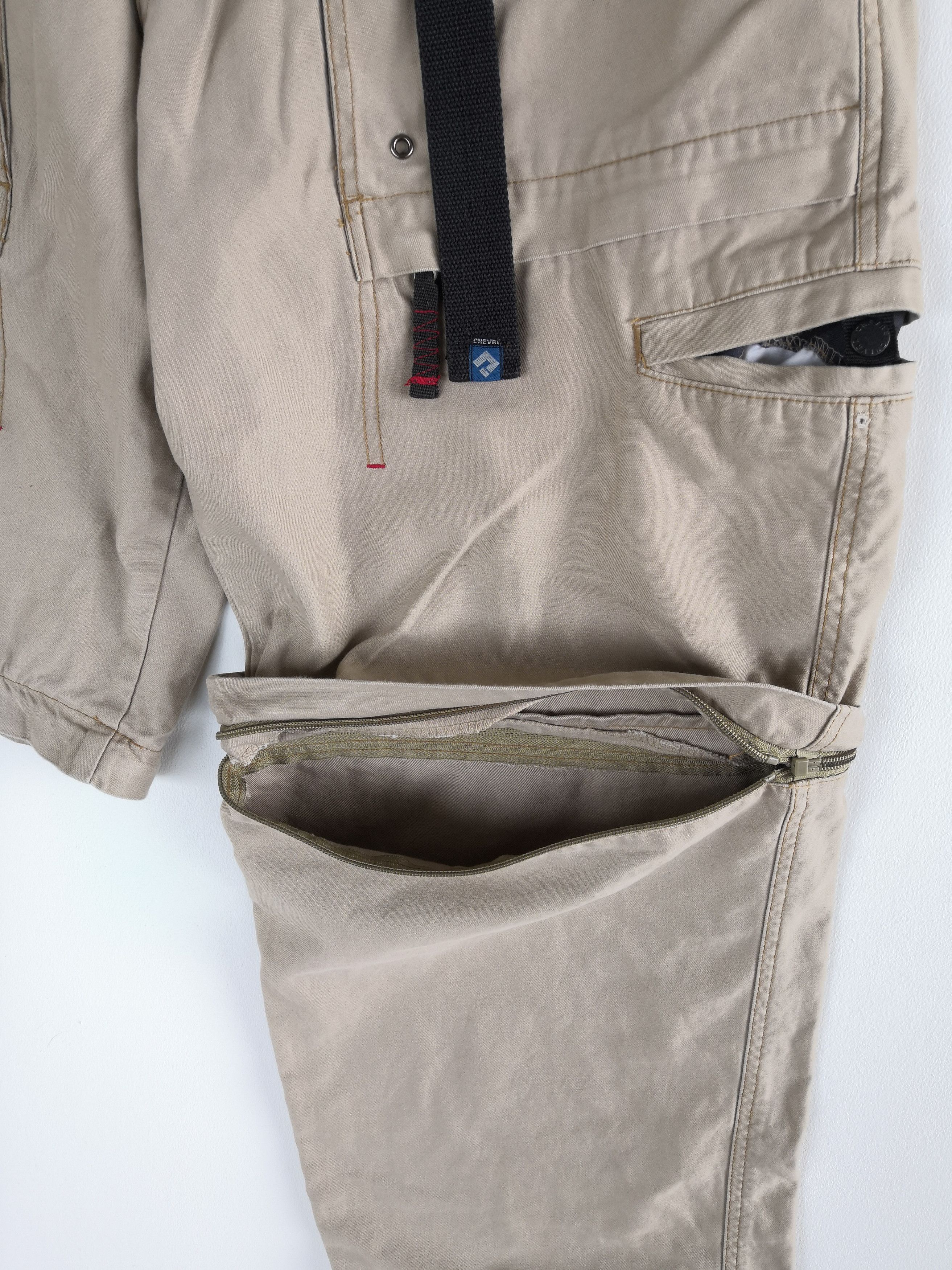 Japanese Brand × Vintage Japanese Cargo Pant Multi Pocket Adjustable Sleeve Trousers Size US 34 / EU 50 - 7 Thumbnail