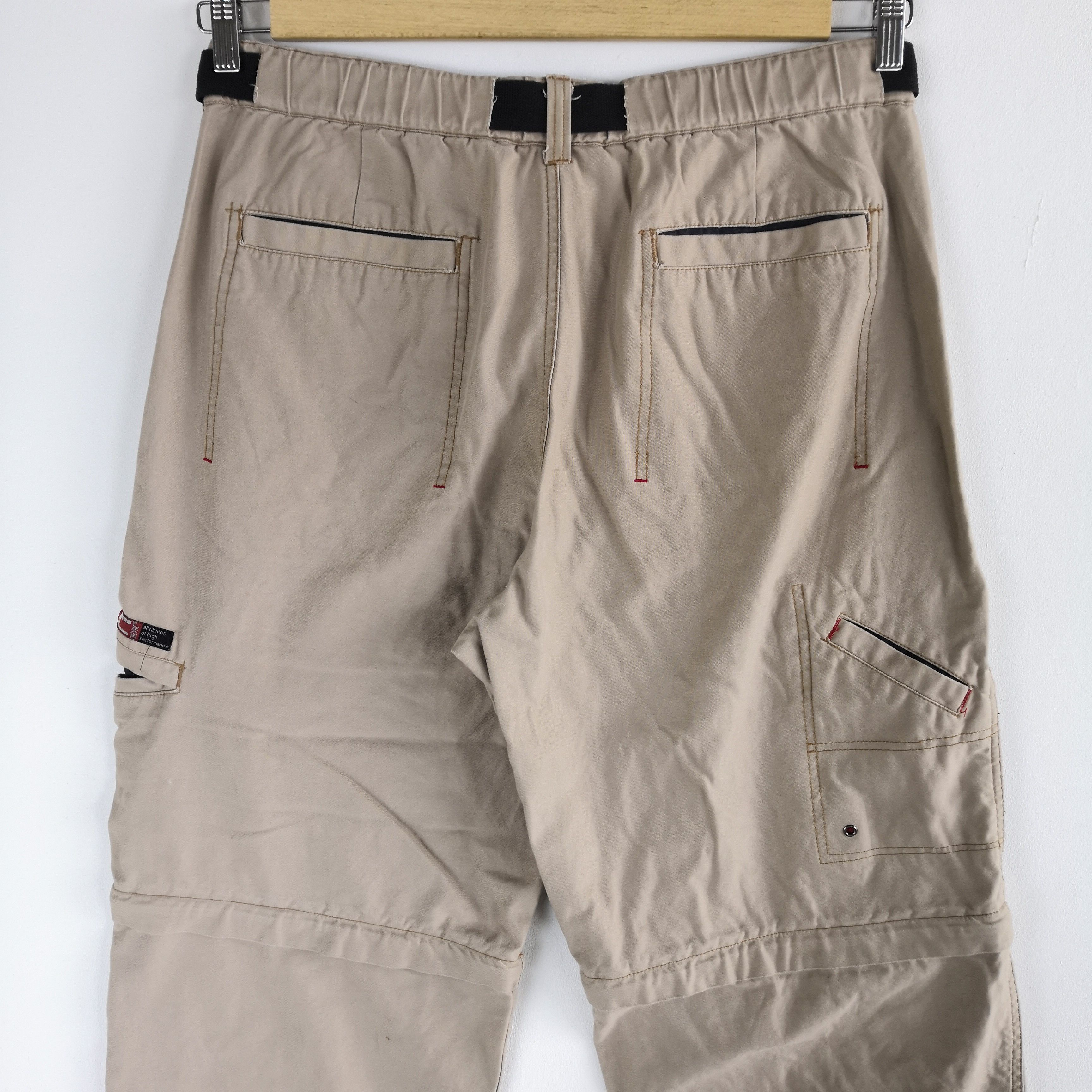 Japanese Brand × Vintage Japanese Cargo Pant Multi Pocket Adjustable Sleeve Trousers Size US 34 / EU 50 - 6 Thumbnail