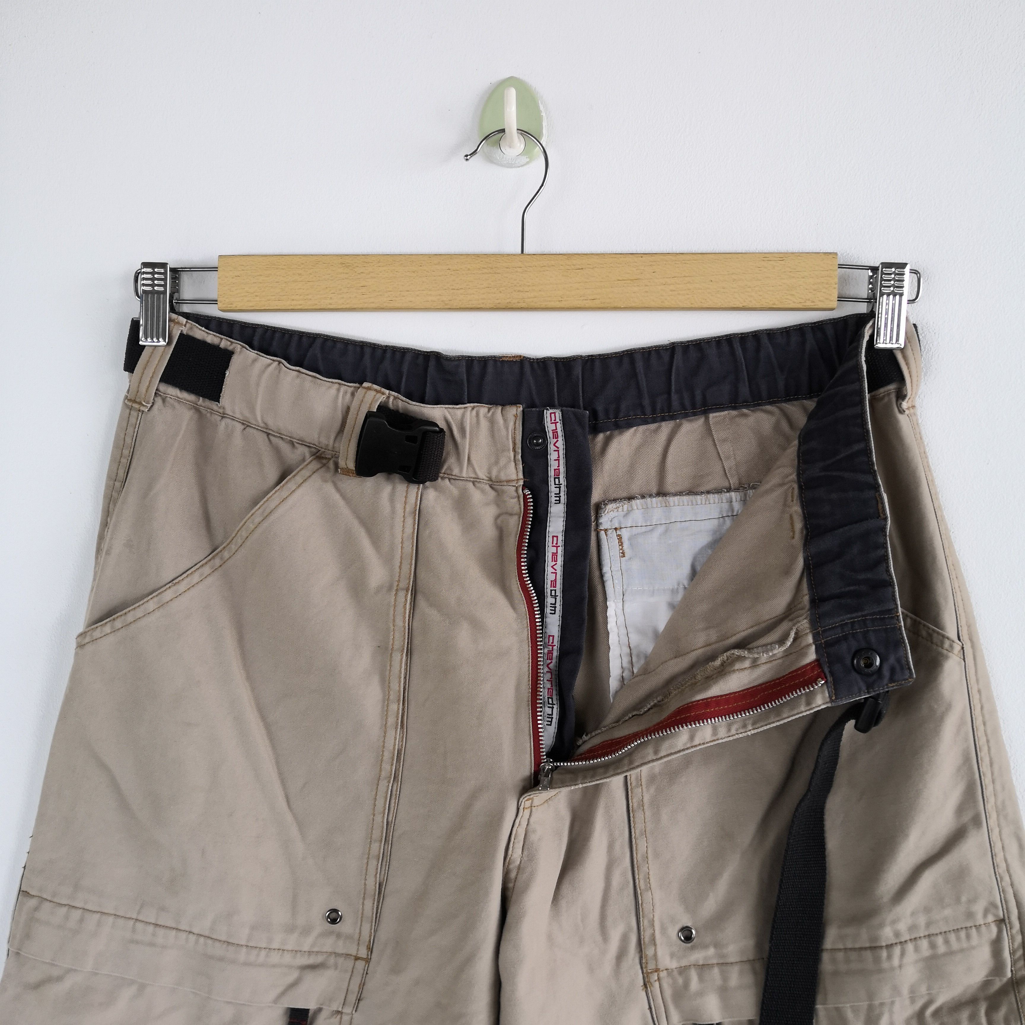 Japanese Brand × Vintage Japanese Cargo Pant Multi Pocket Adjustable Sleeve Trousers Size US 34 / EU 50 - 9 Thumbnail