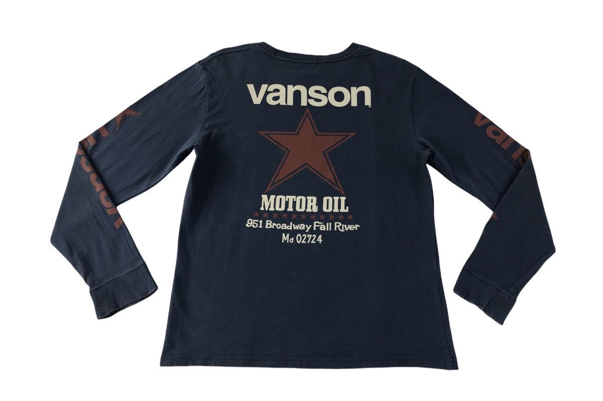 Japanese Brand × Vanson Leathers Vanson Motor Oil 951 Broadway Fall River Md02724 Long Sleev Size US M / EU 48-50 / 2 - 2 Thumbnail