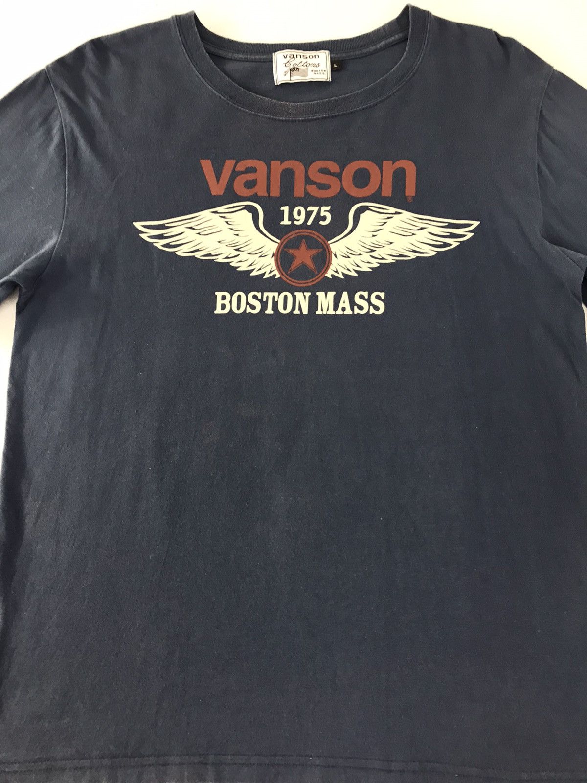 Japanese Brand × Vanson Leathers Vanson Motor Oil 951 Broadway Fall River Md02724 Long Sleev Size US M / EU 48-50 / 2 - 3 Thumbnail