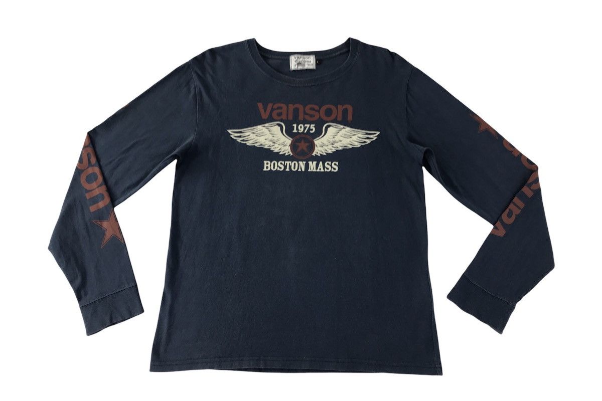 Japanese Brand × Vanson Leathers Vanson Motor Oil 951 Broadway Fall River Md02724 Long Sleev Size US M / EU 48-50 / 2 - 1 Thumbnail